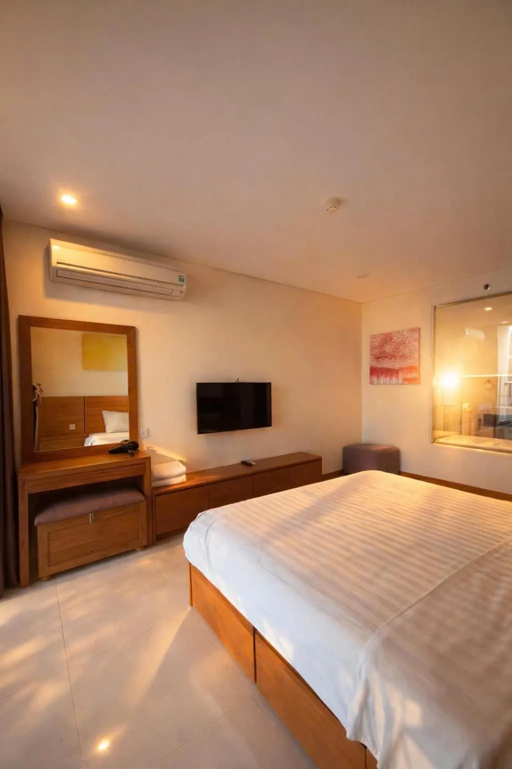 Bed in Holi Beach Hotel & Apartments
