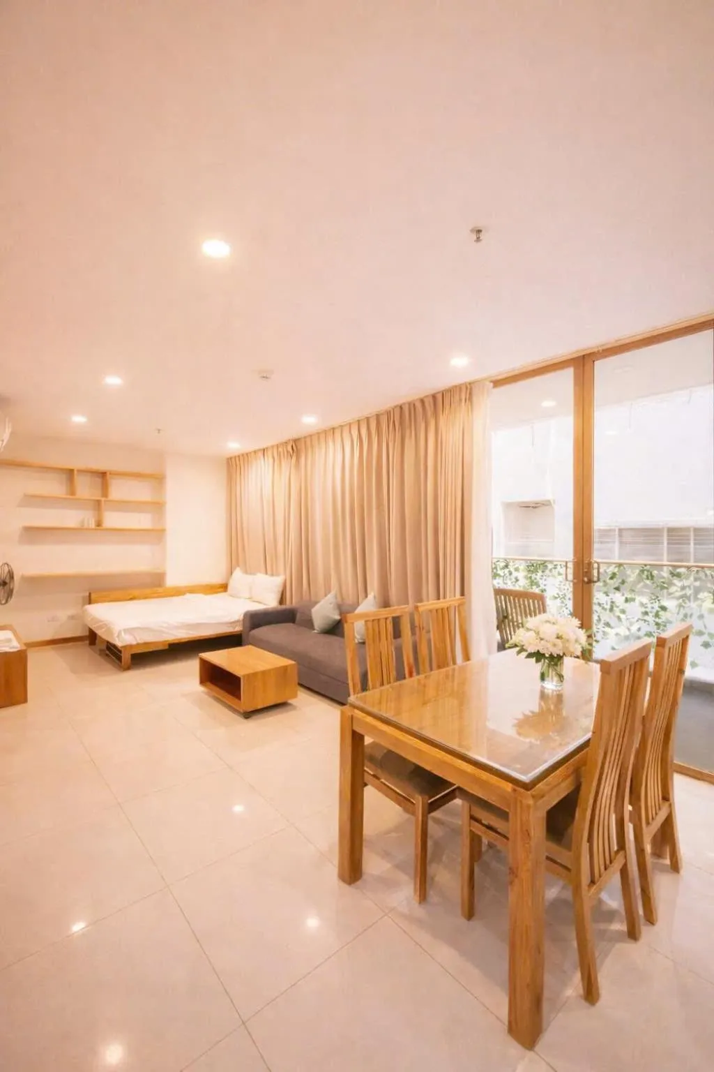 Bed in Holi Beach Hotel & Apartments