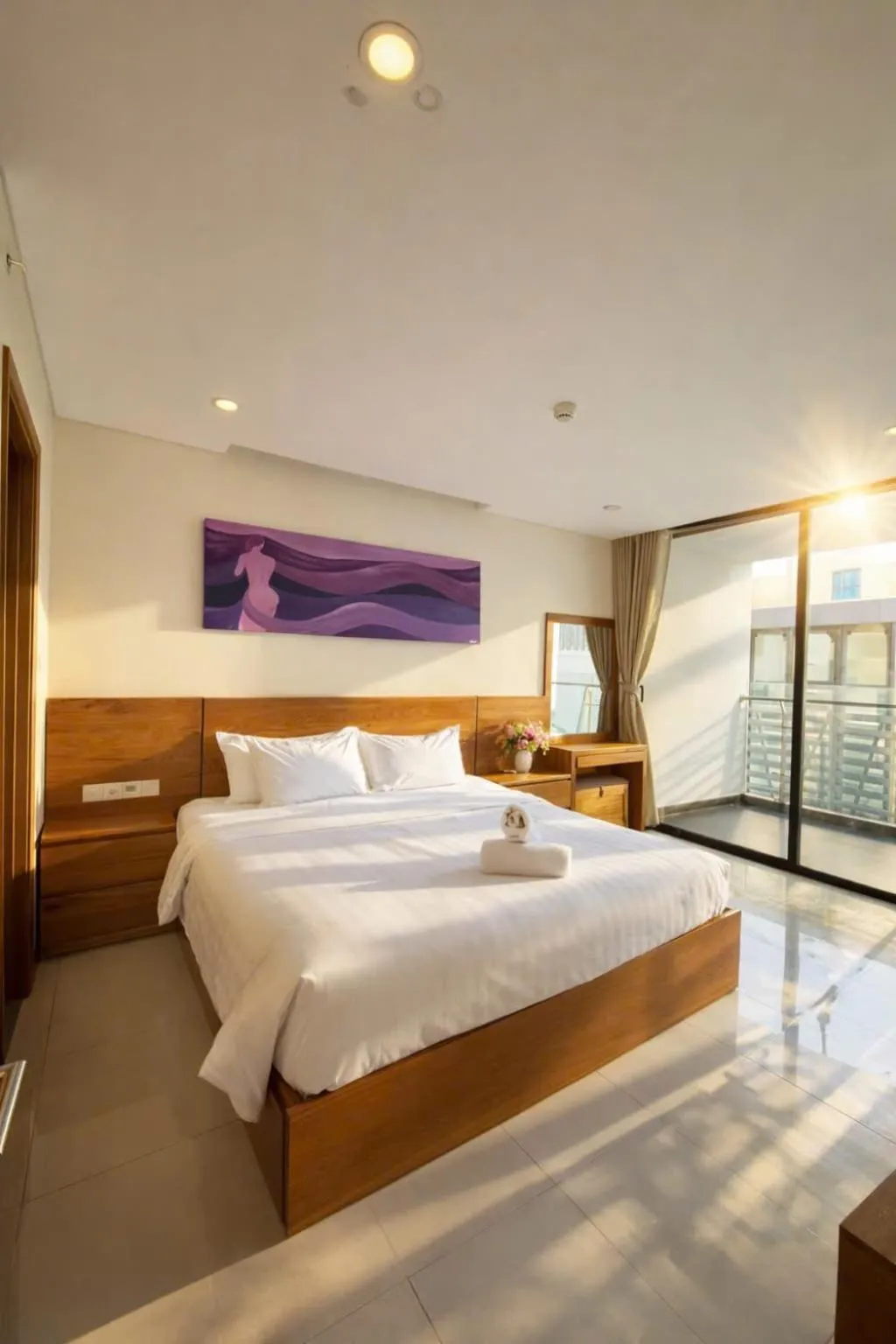 Bed in Holi Beach Hotel & Apartments