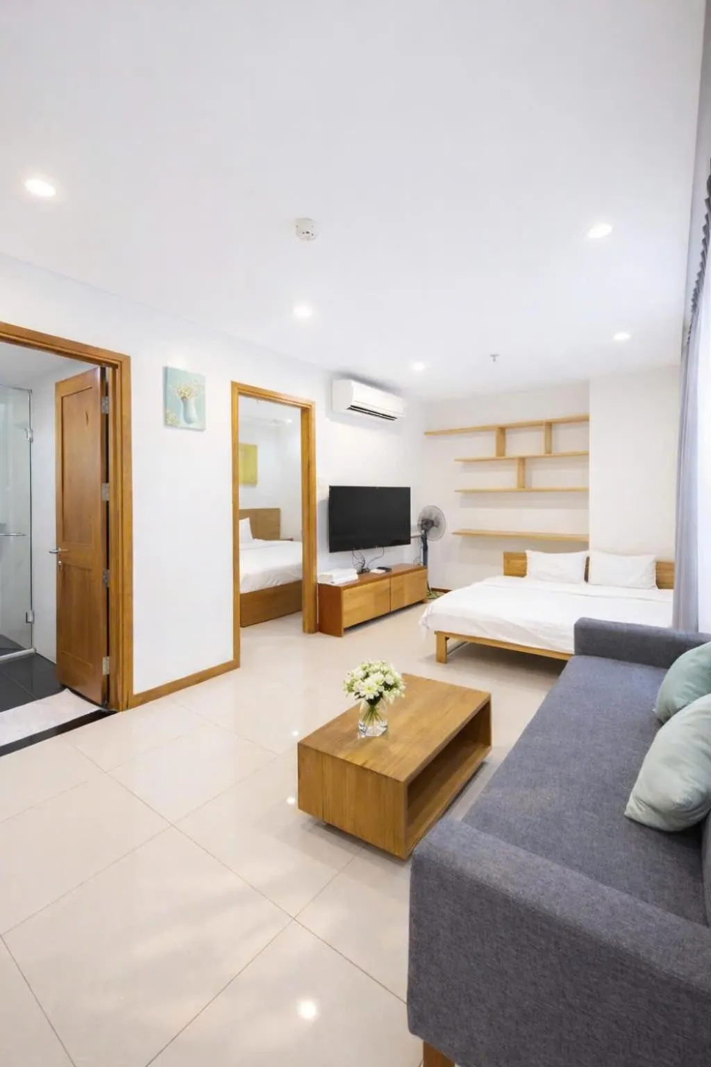 Bed in Holi Beach Hotel & Apartments