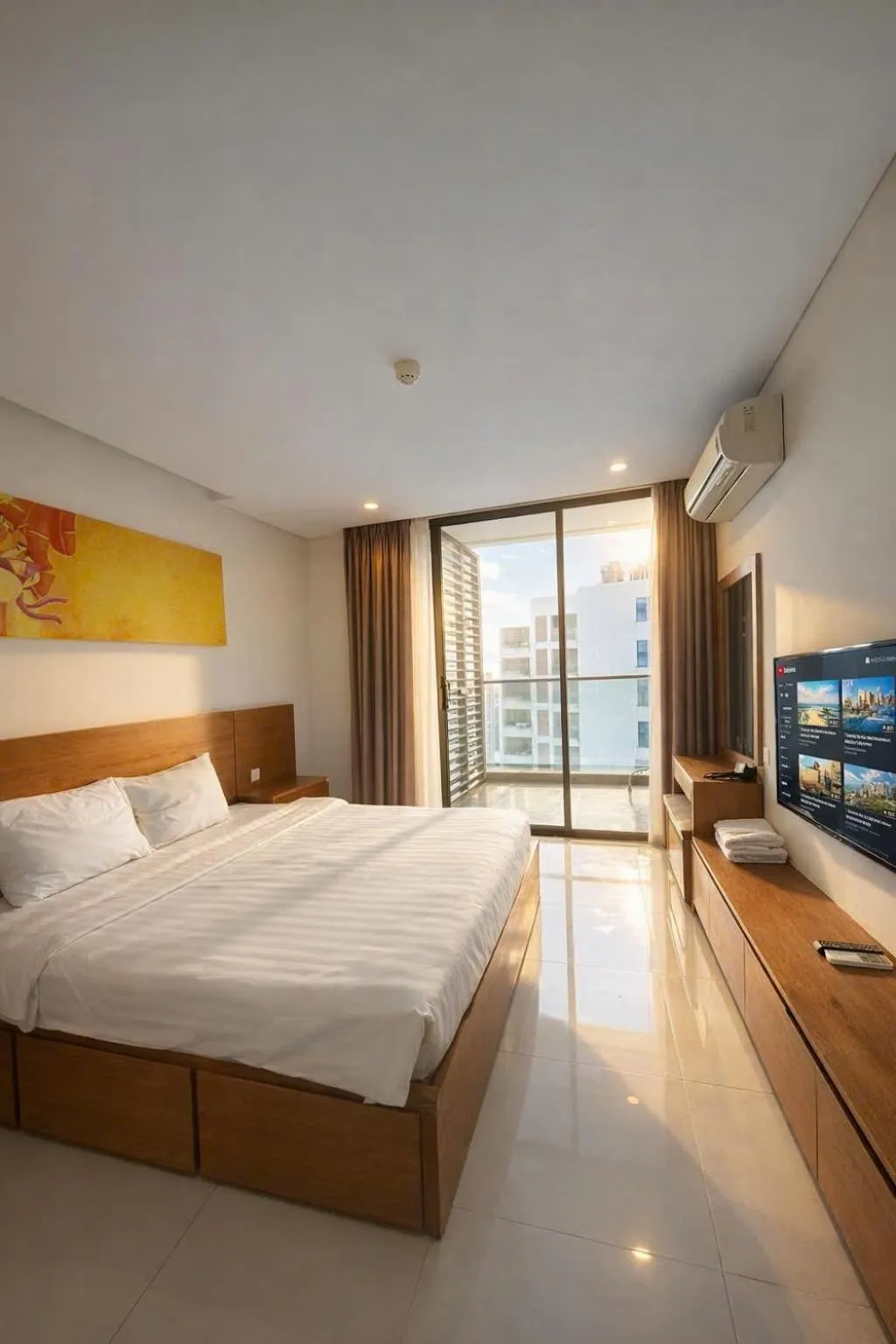 Bed in Holi Beach Hotel & Apartments