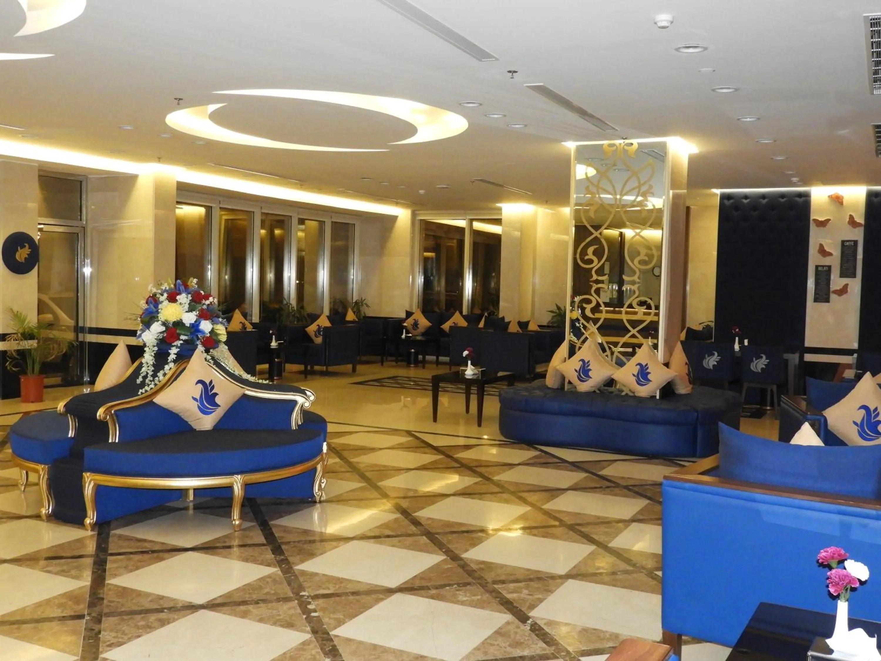 Lobby or reception in Swiss Blue serviced Apartments- Al Zahra