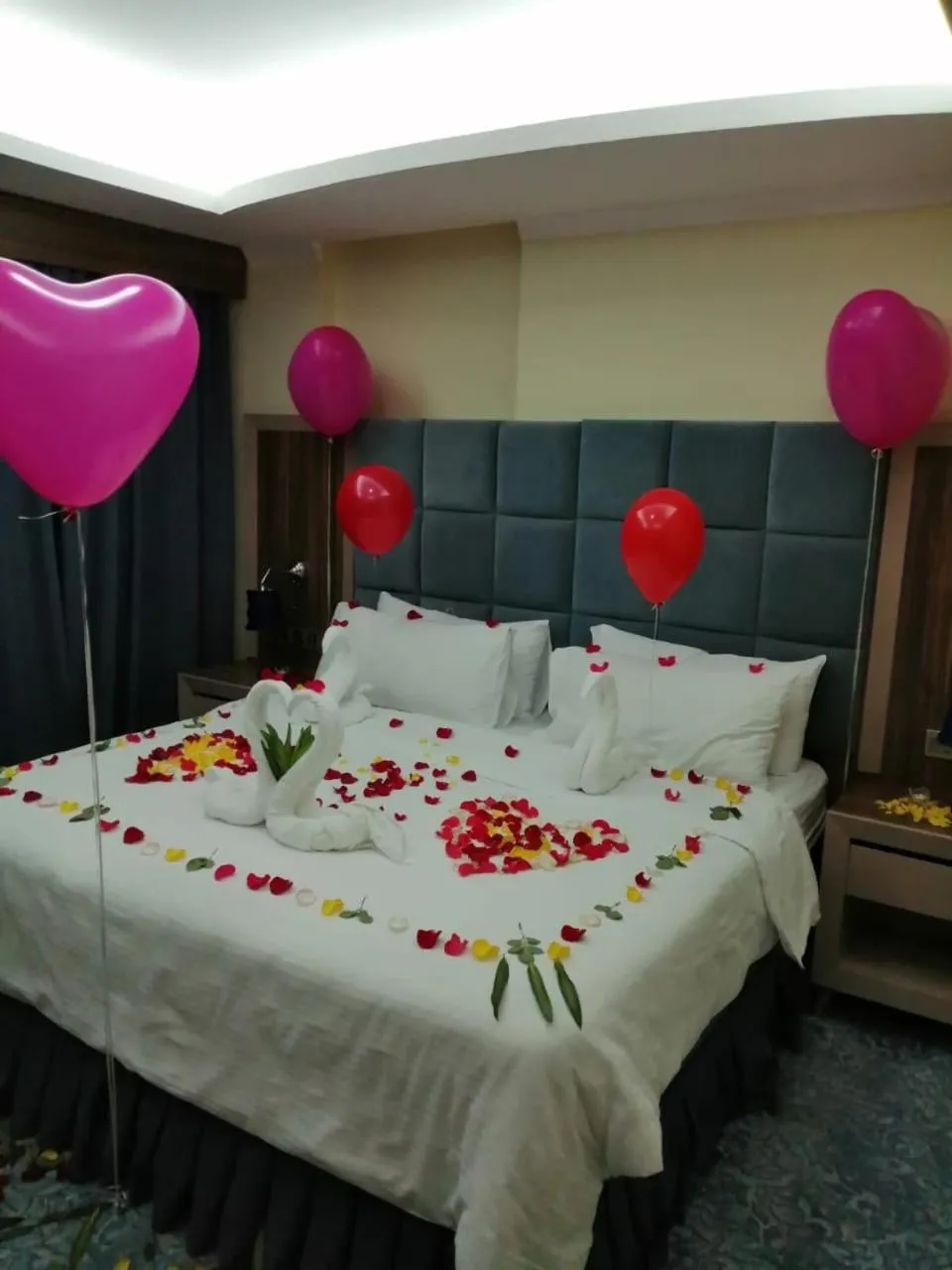 Bed in Swiss Blue serviced Apartments- Al Zahra