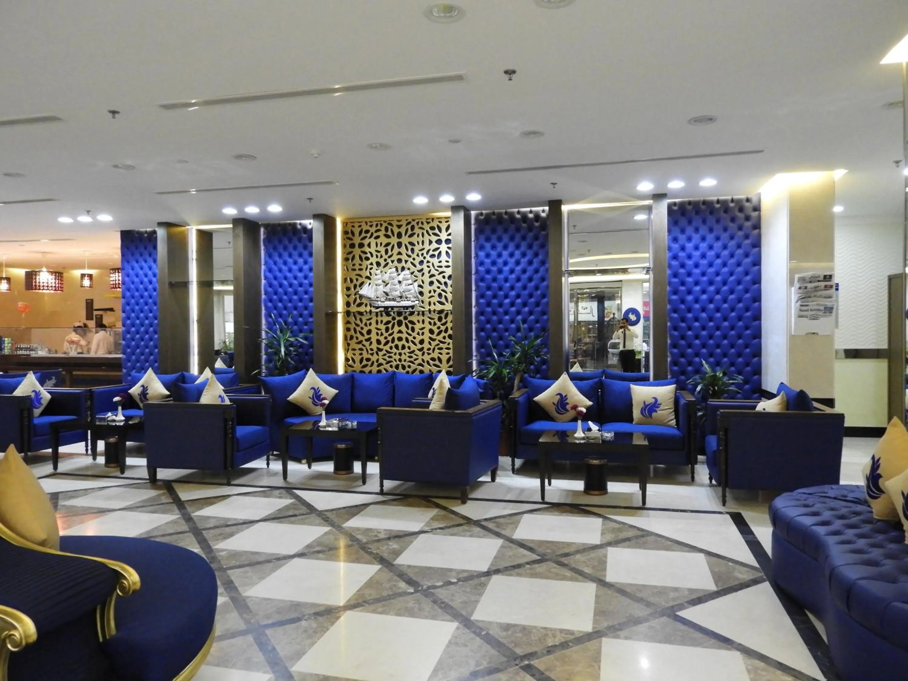 Lobby or reception in Swiss Blue serviced Apartments- Al Zahra