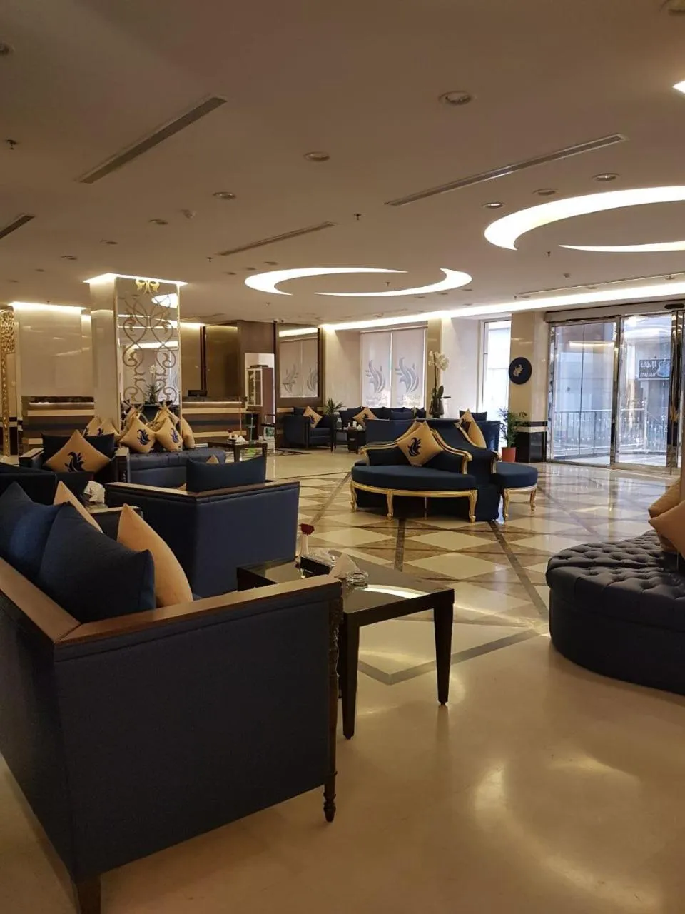 Facade/entrance in Swiss Blue serviced Apartments- Al Zahra