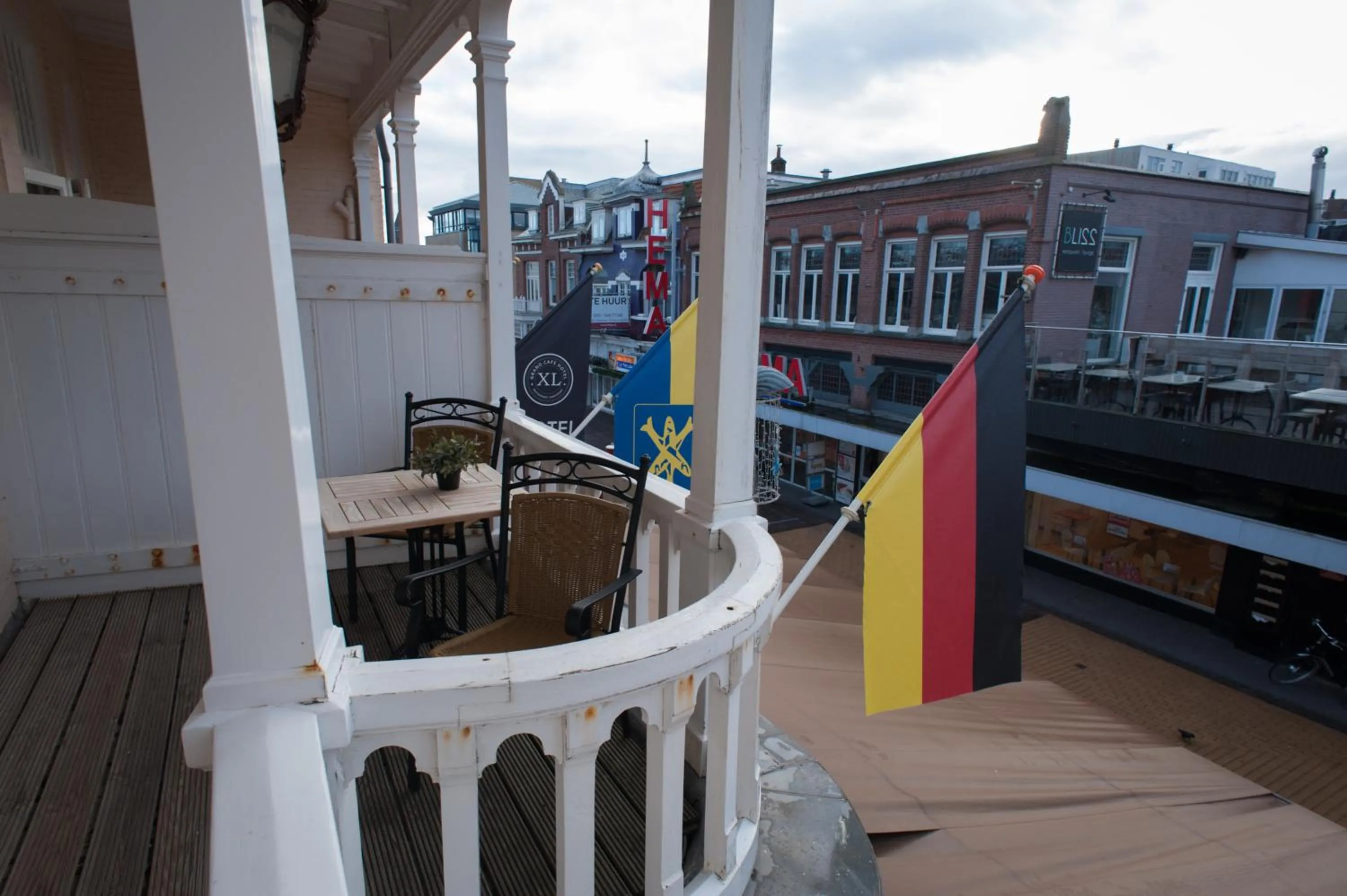 Balcony/Terrace in Hotel Grand Cafe Deight