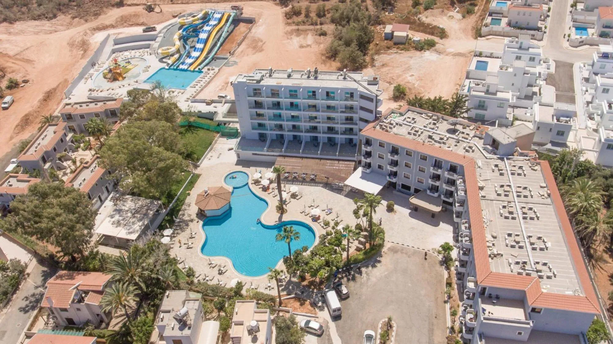Bird's eye view in Narcissos Waterpark Resort