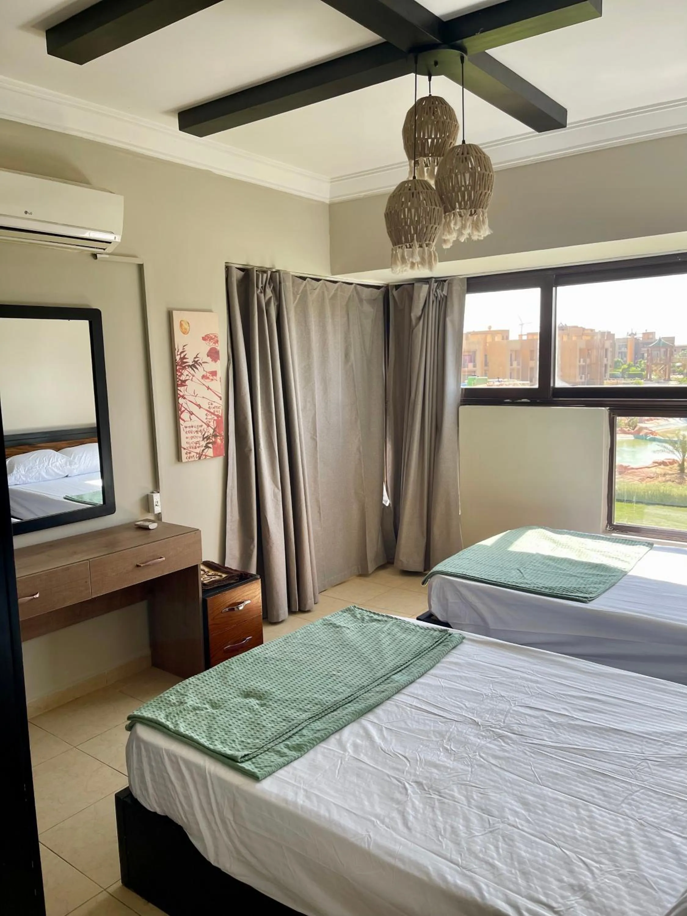 Bed in Chalet in Bluebay Asia Resort Ain Sokhna