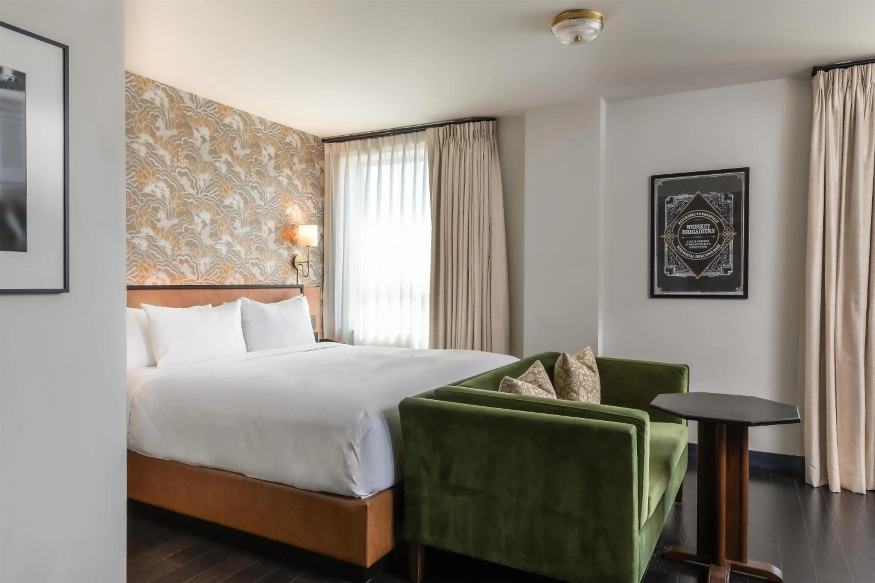 Bedroom, Bed in Holston House Nashville, in The Unbound Collection by Hyatt