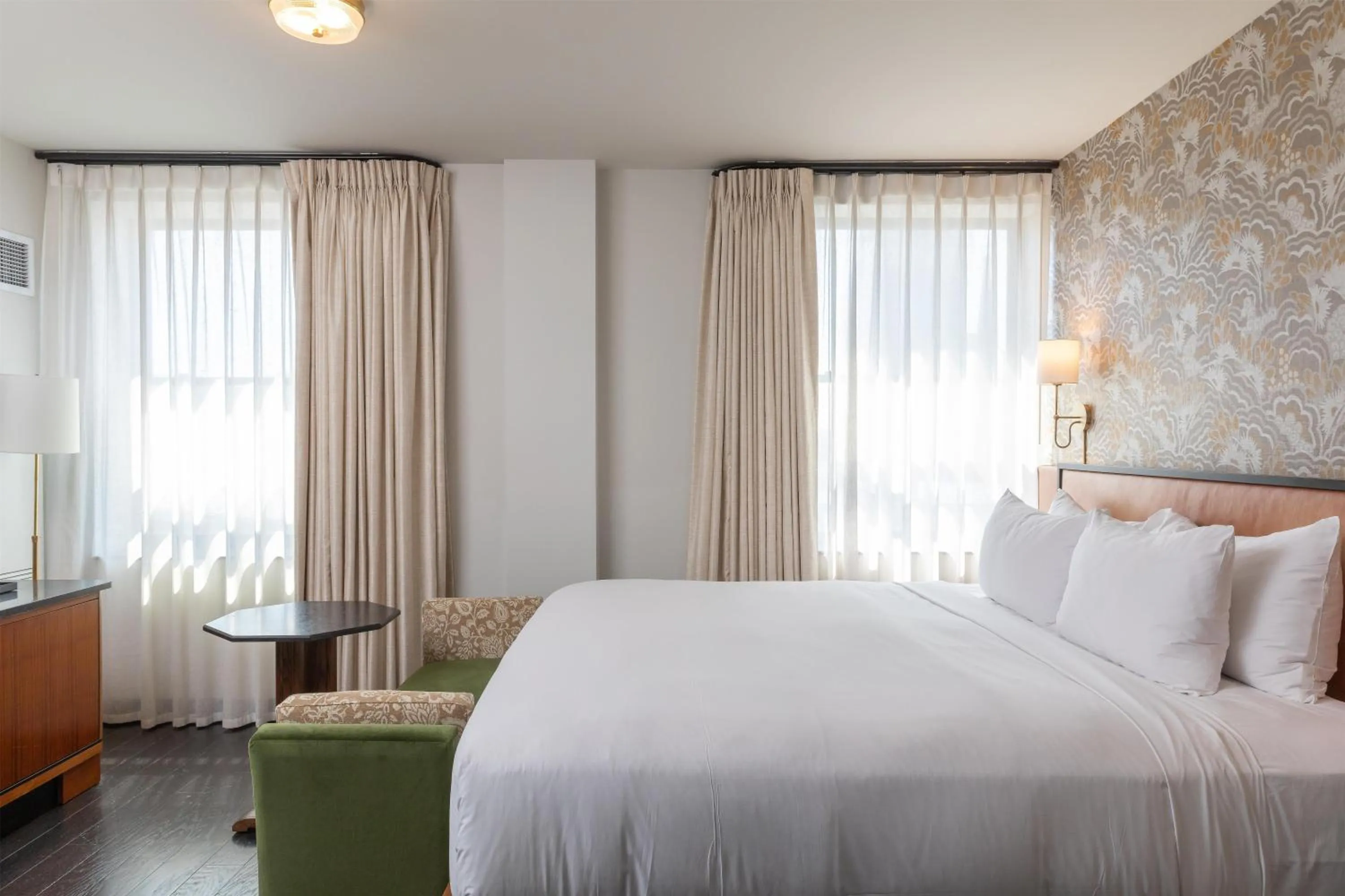 Bedroom, Bed in Holston House Nashville, in The Unbound Collection by Hyatt