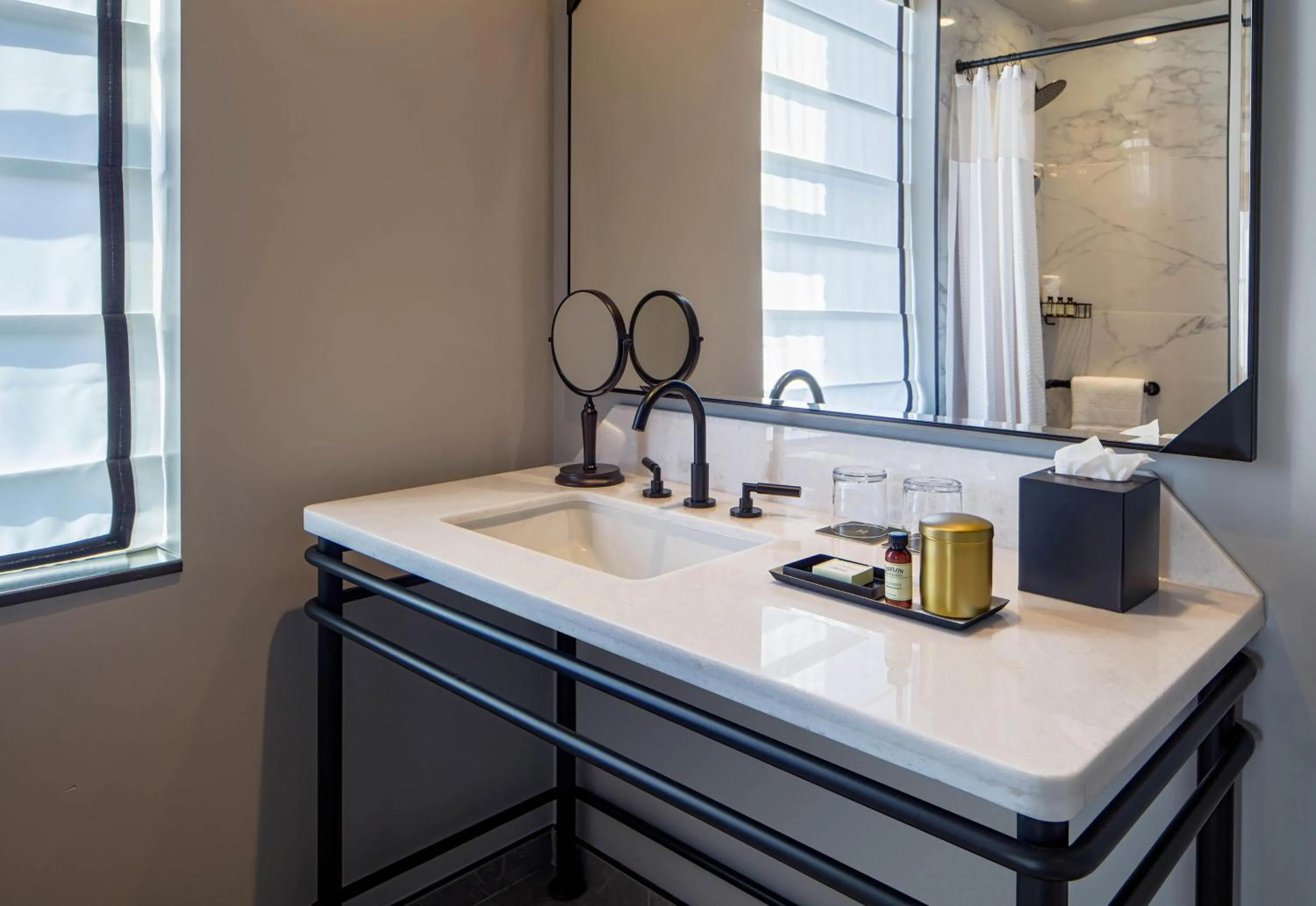 Bathroom in Holston House Nashville, in The Unbound Collection by Hyatt