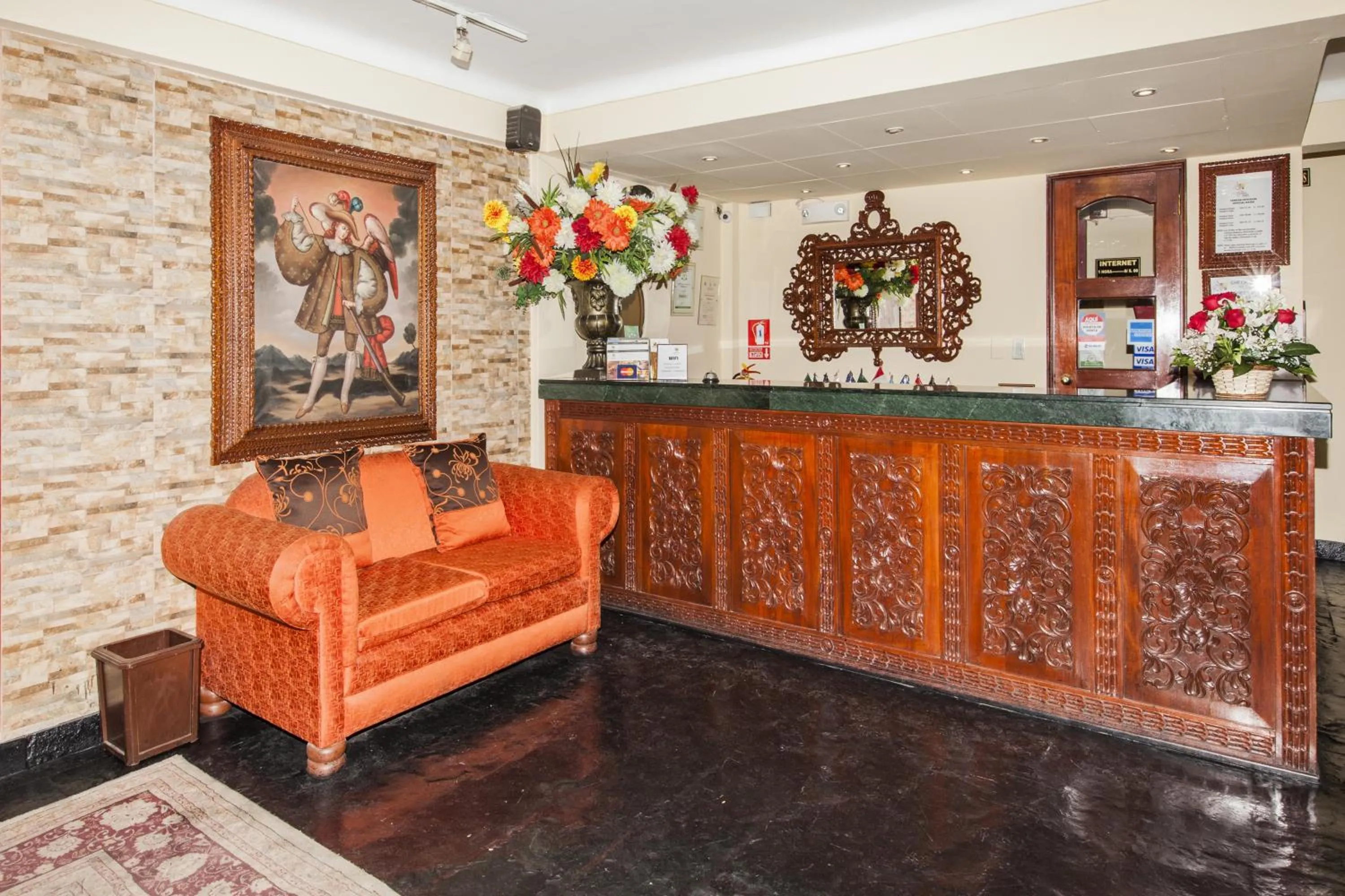 Lobby or reception in Hotel Agustos Cusco