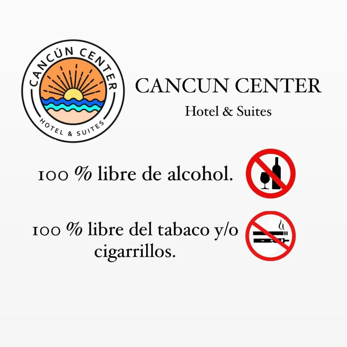 Text overlay in Suites Cancun Center
