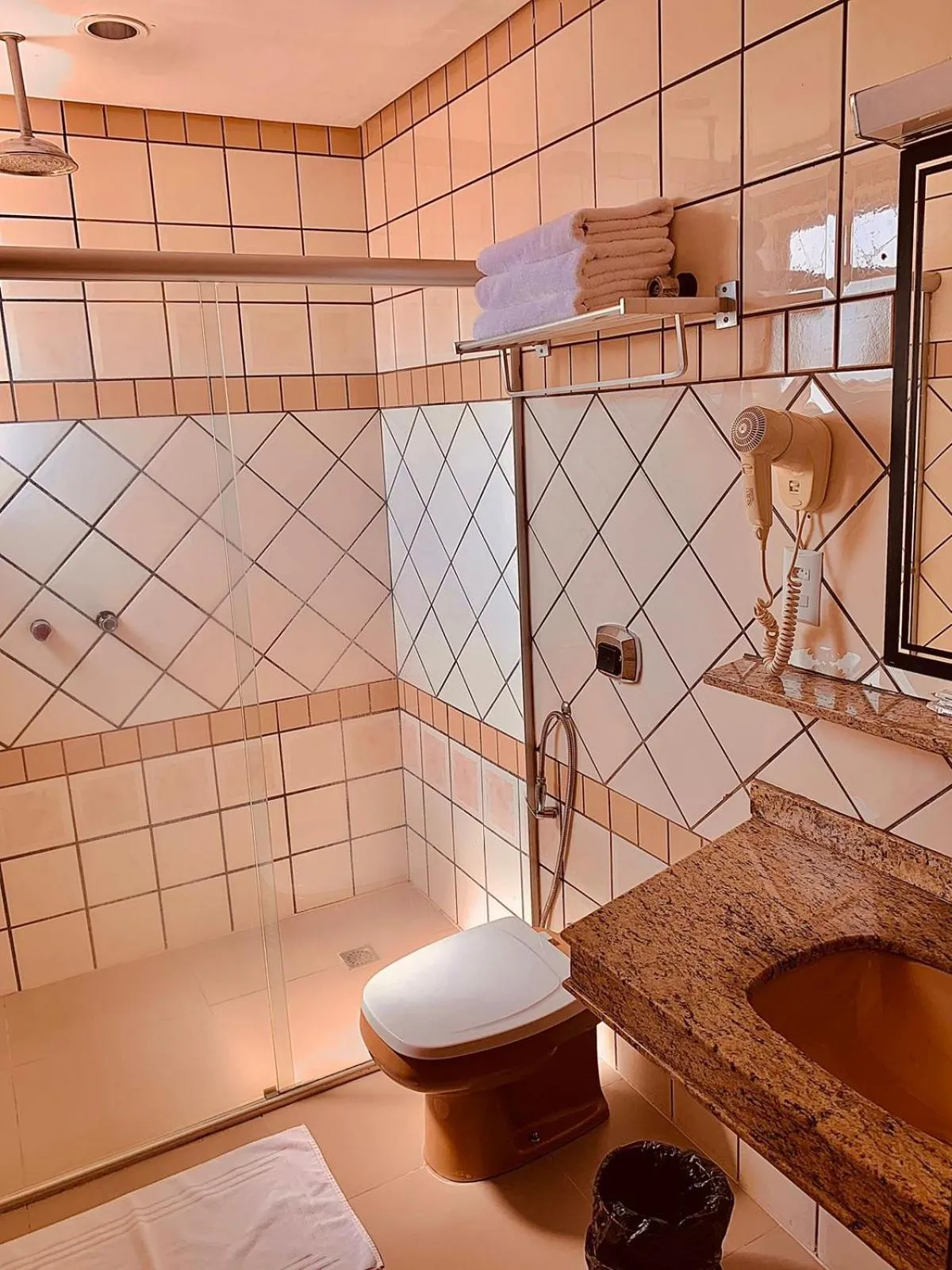 Bathroom in Victoria Plaza Hotel