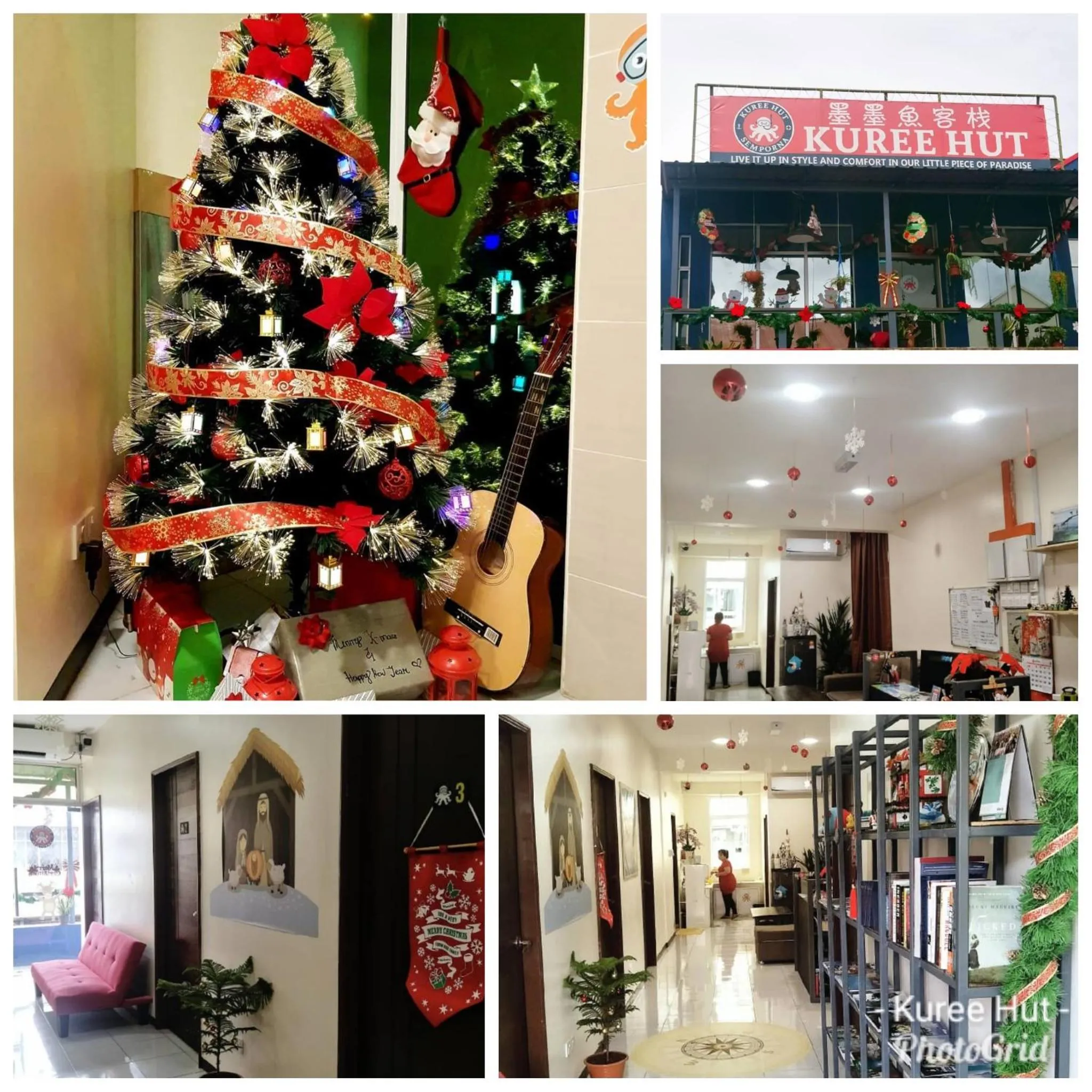 Seating area in Kuree Hut