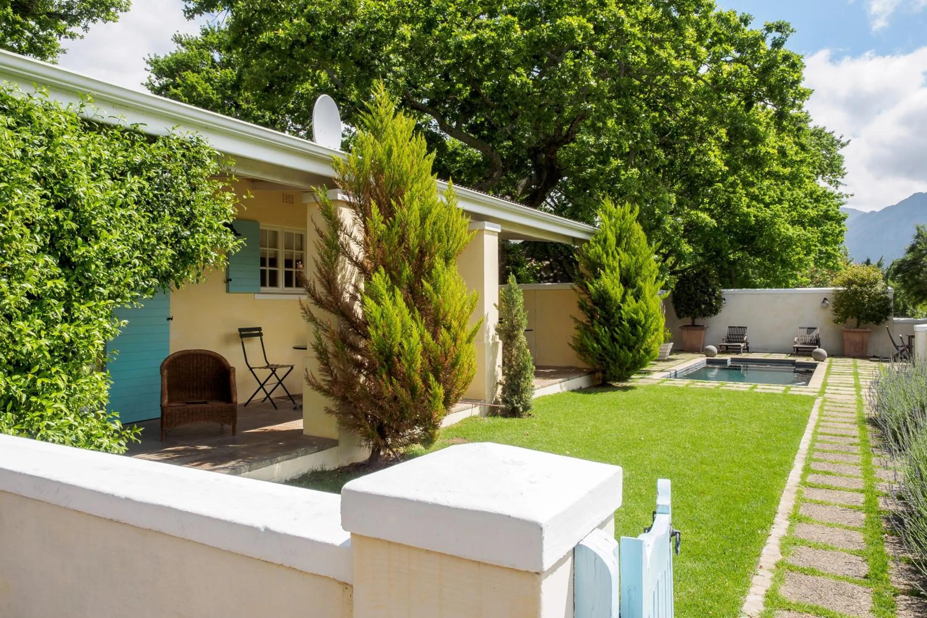 Garden in Auberge Clermont