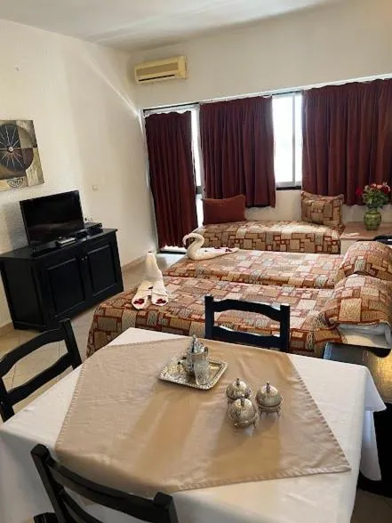 Bed in Studiotel Afoud