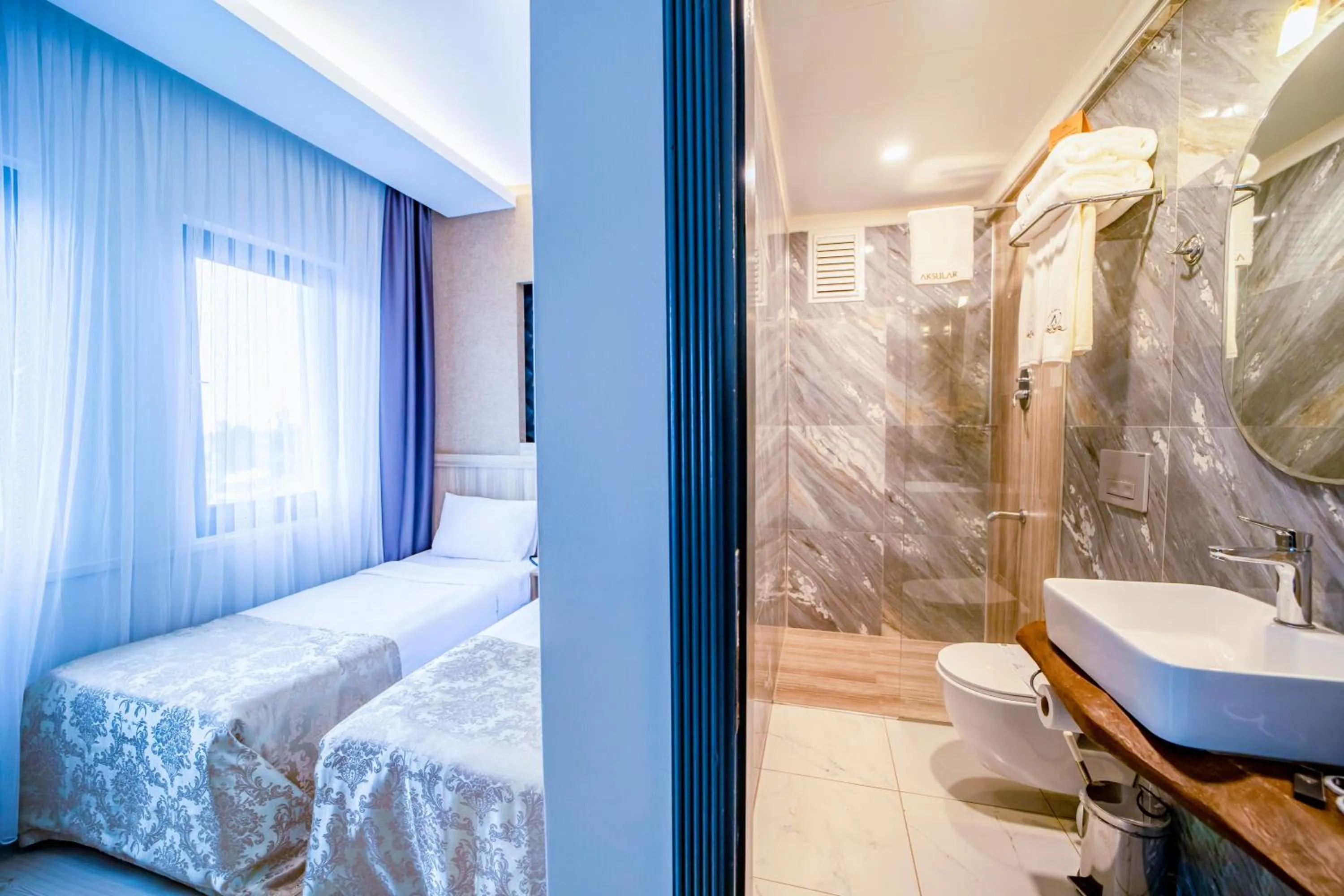 Bed in Aksular Hotel