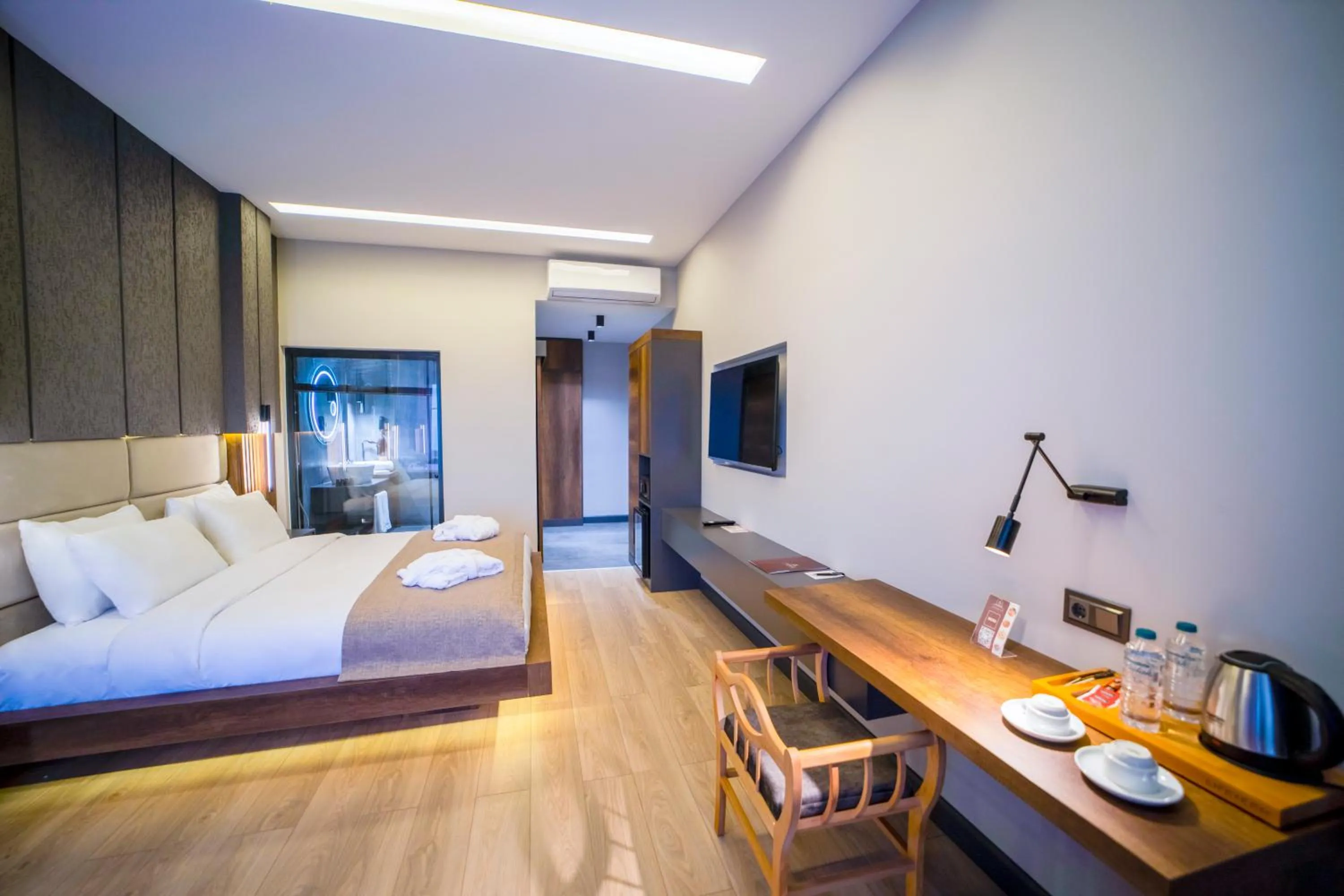 Bed in Aksular Hotel