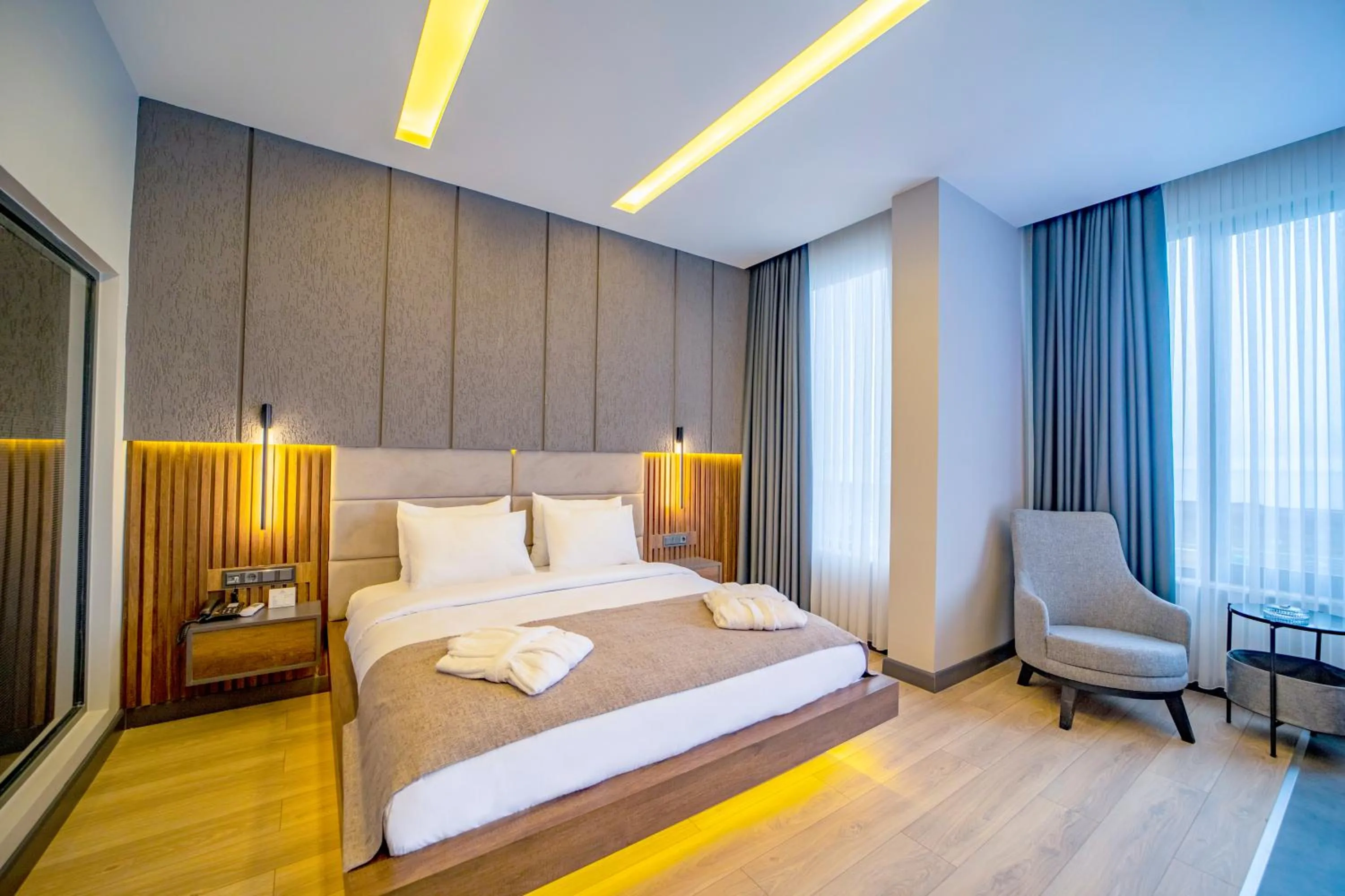 Bed in Aksular Hotel