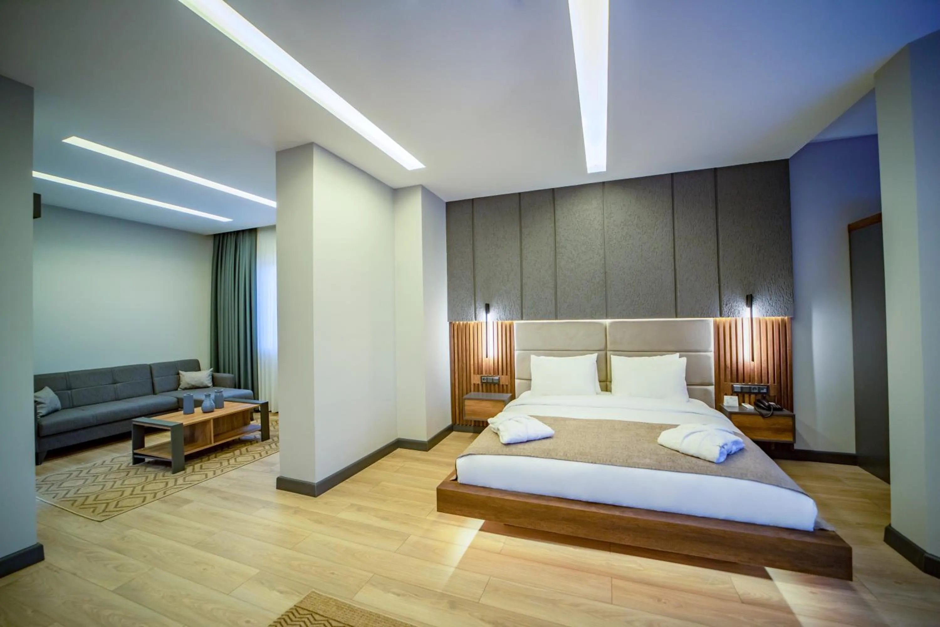 Living room, Bed in Aksular Hotel