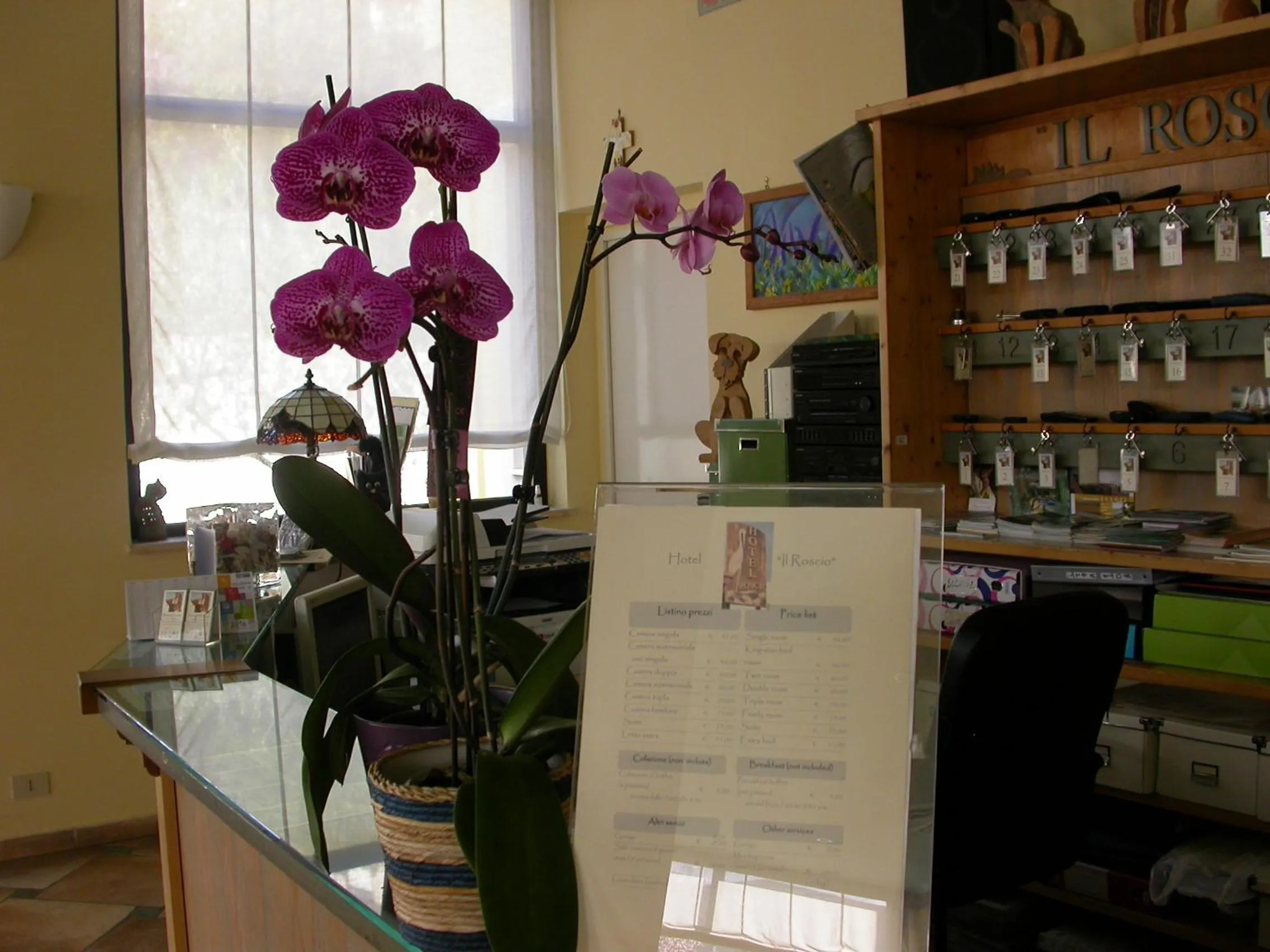 Lobby or reception in Hotel Il Roscio