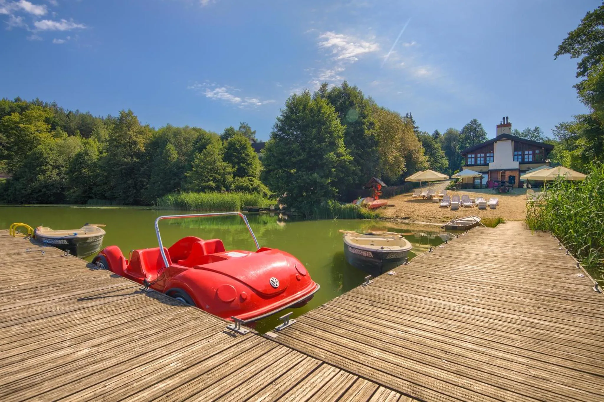Beach in Hotel Dworek Wapionka