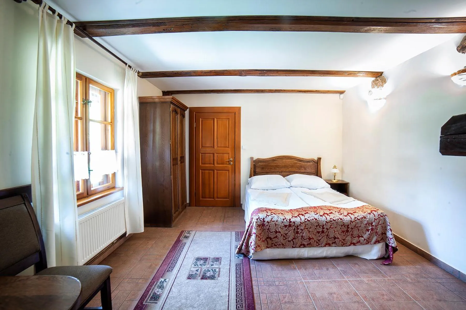 Bed in Hotel Dworek Wapionka