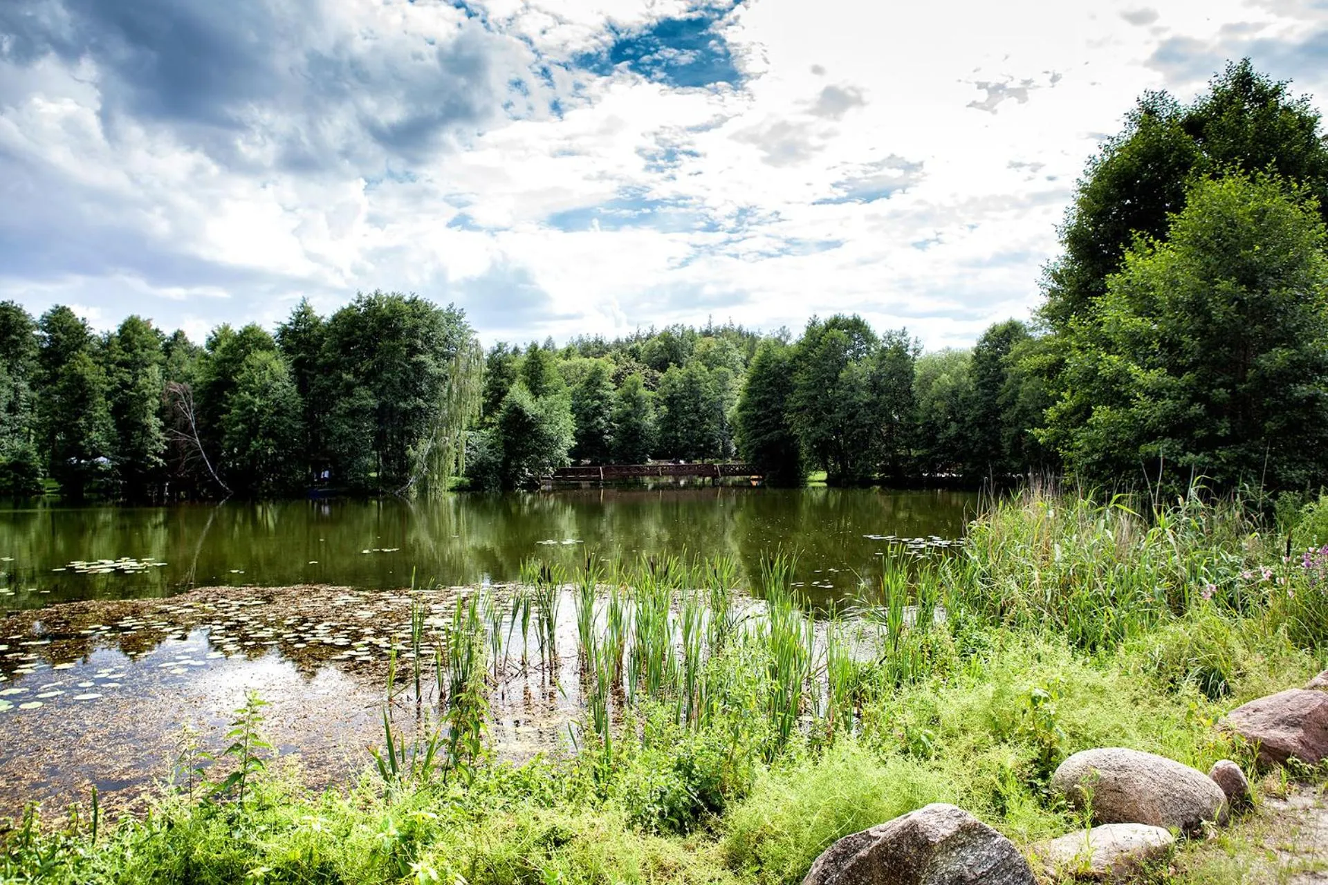 Lake view in Hotel Dworek Wapionka