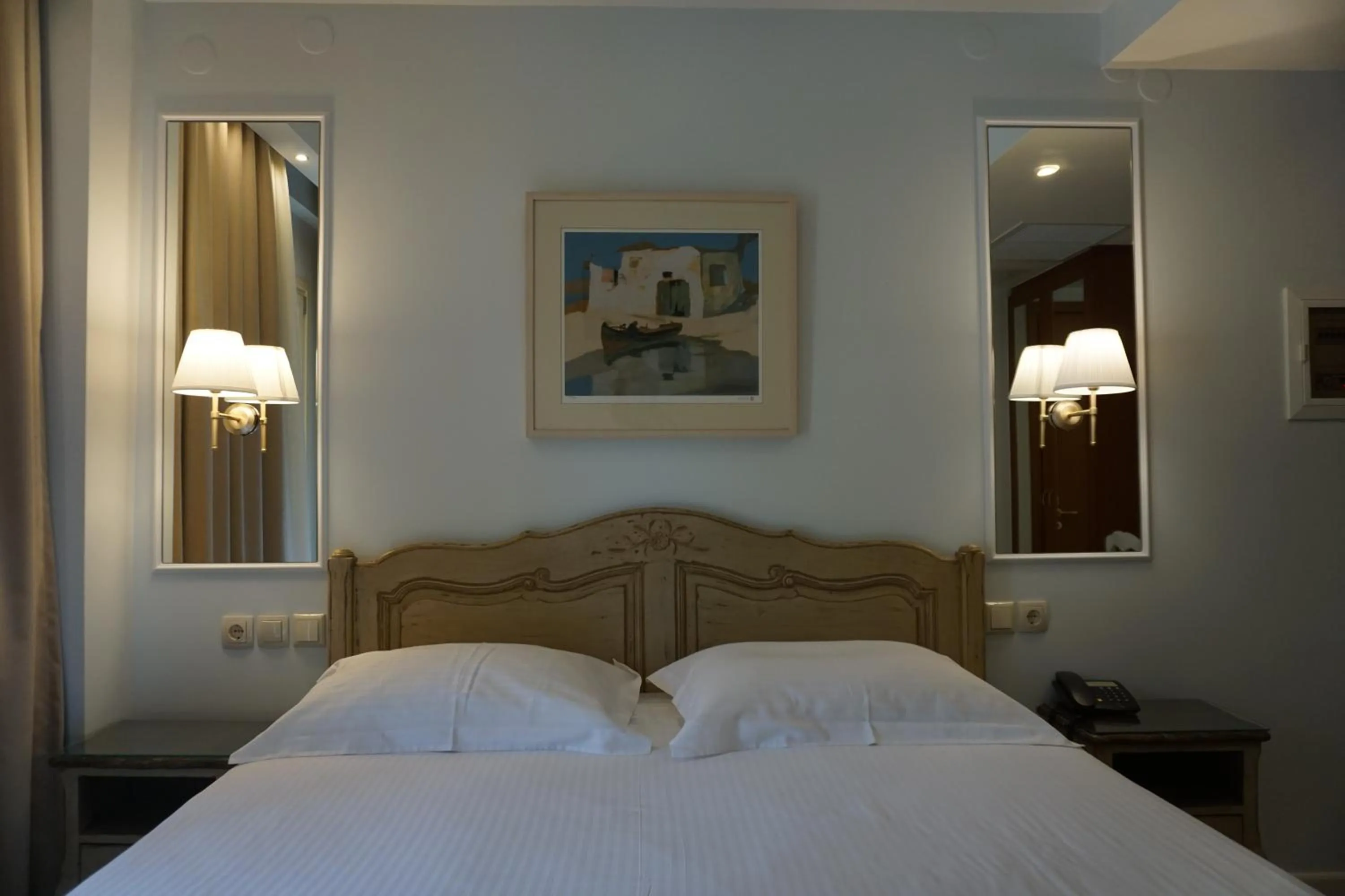 Bed in Anemolia Resort and Spa