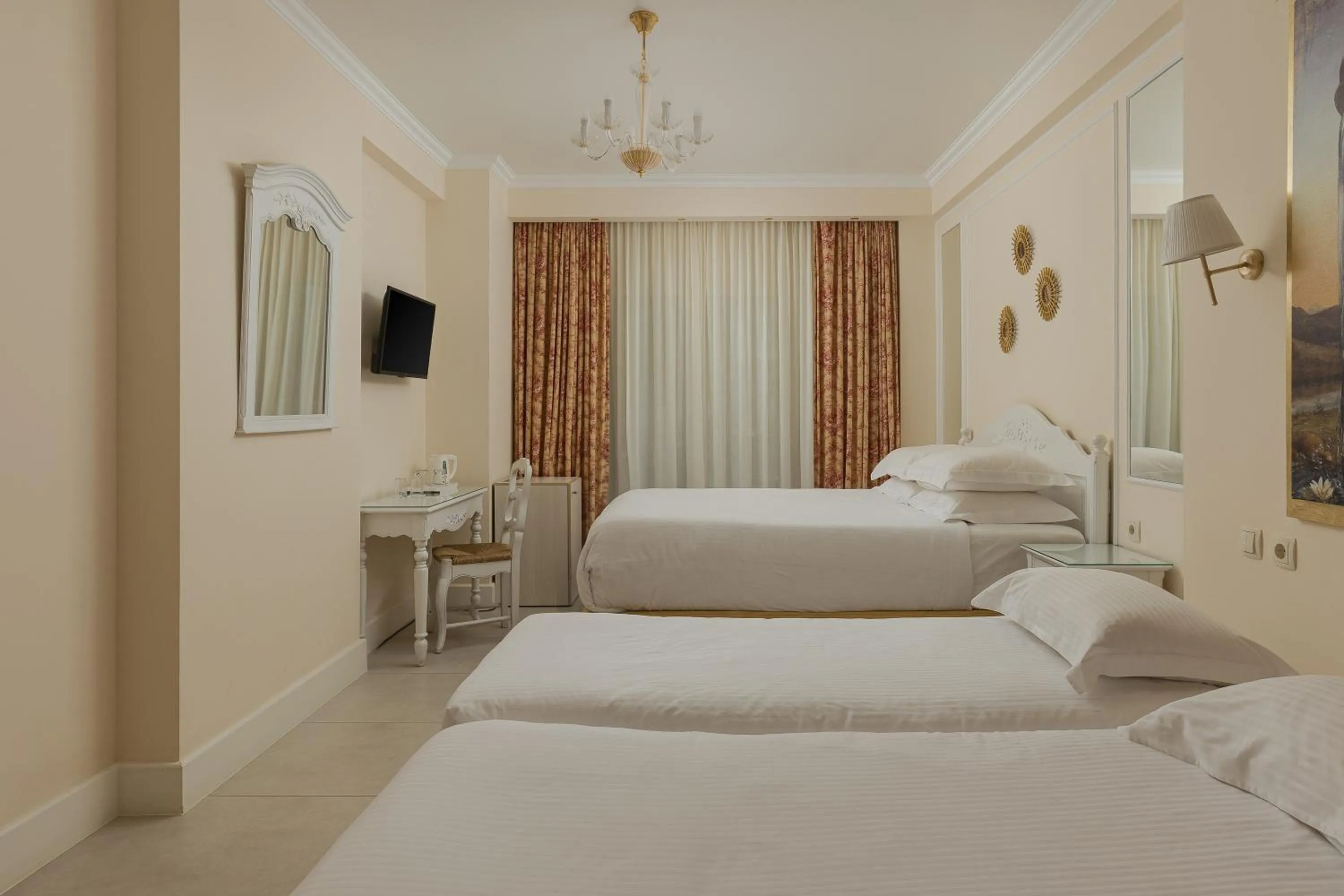 Bed in Anemolia Resort and Spa