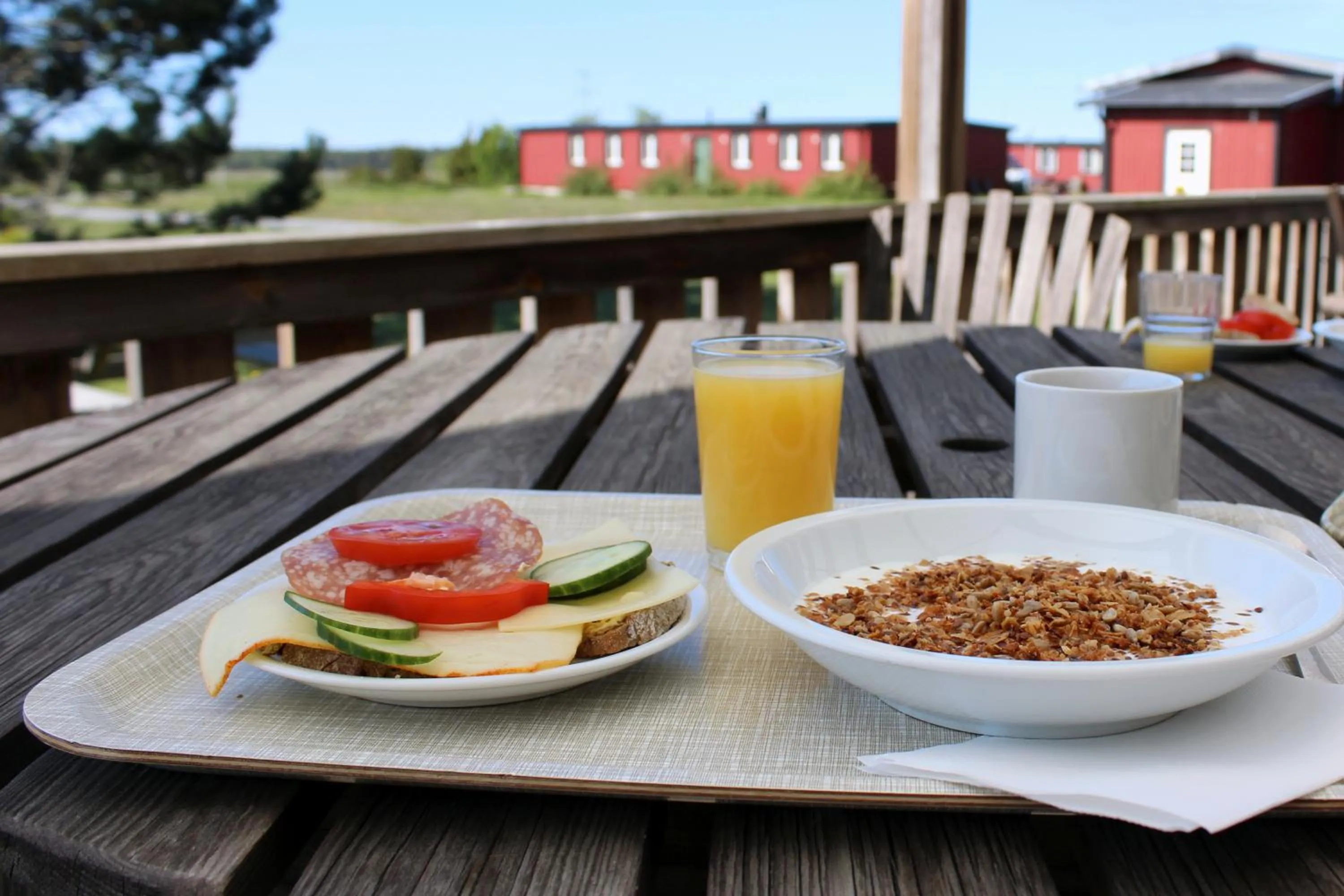 Breakfast in STF Bunge Hostel