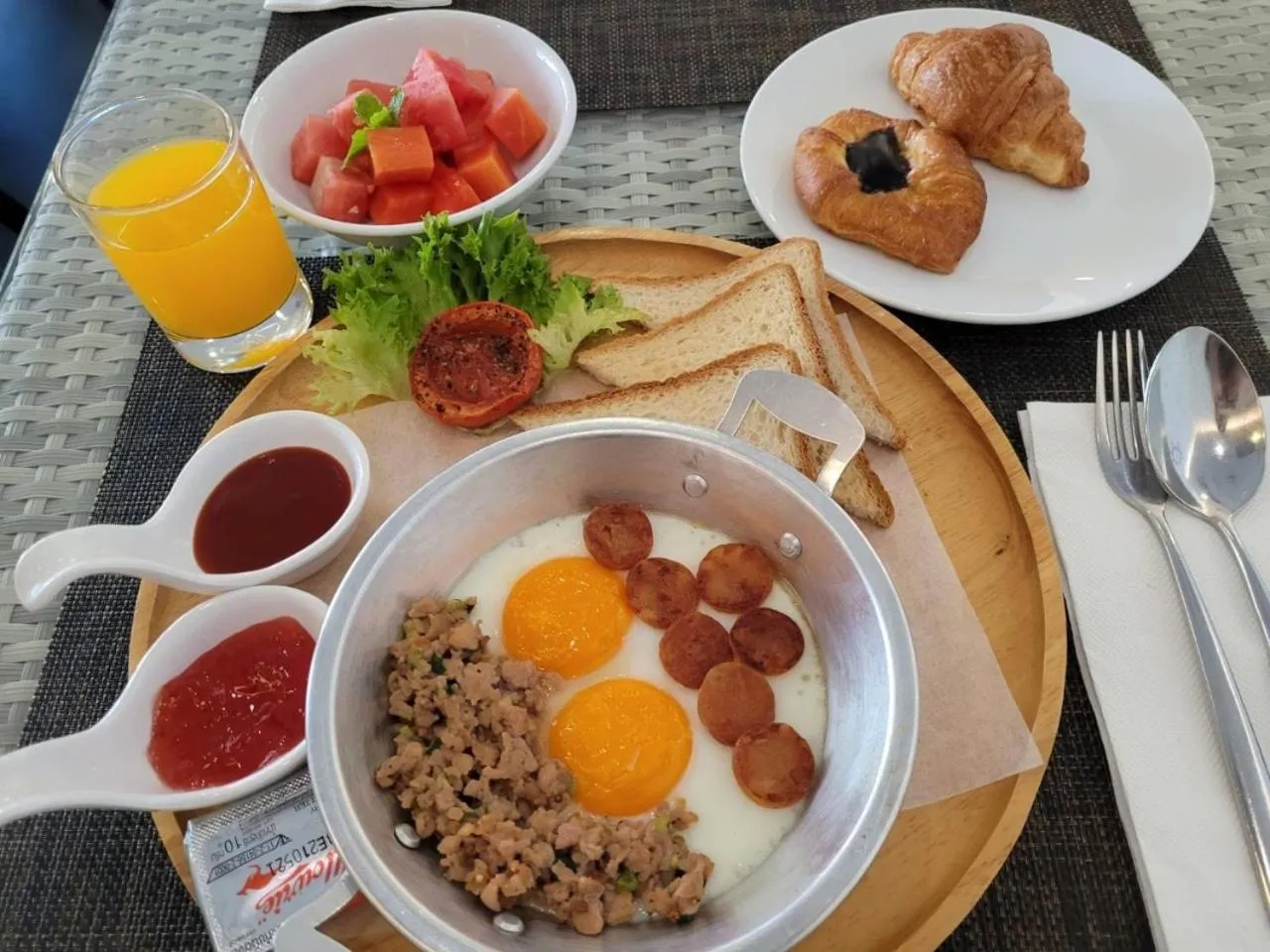 Breakfast in Hotel Clover Patong Phuket - SHA Plus
