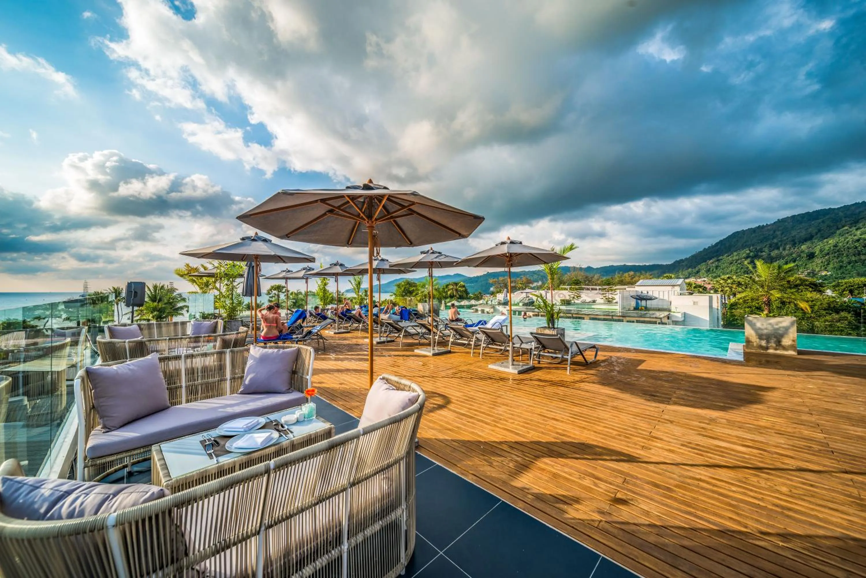 Swimming pool in Hotel Clover Patong Phuket - SHA Plus