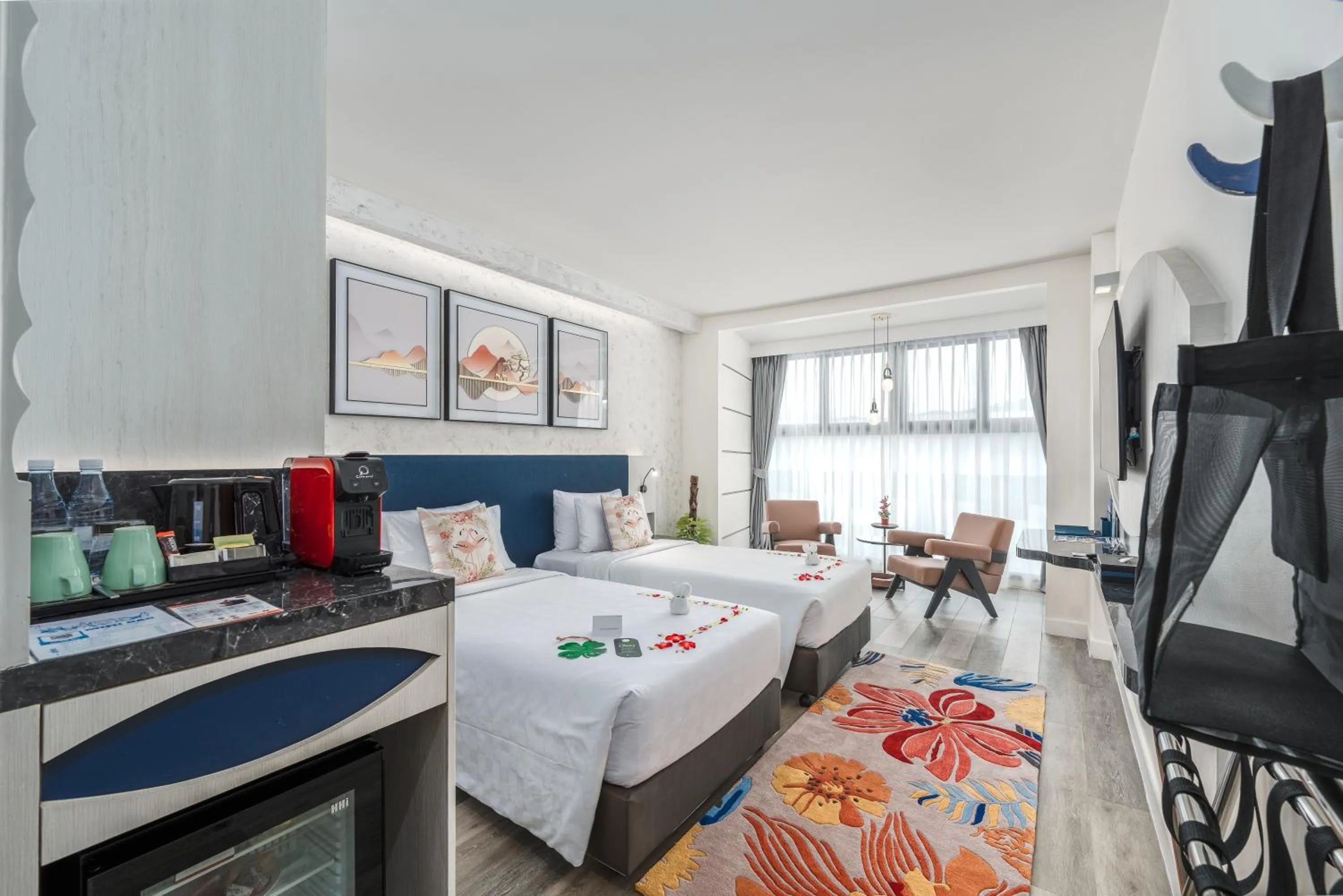 Bedroom, Bed in Hotel Clover Patong Phuket - SHA Plus