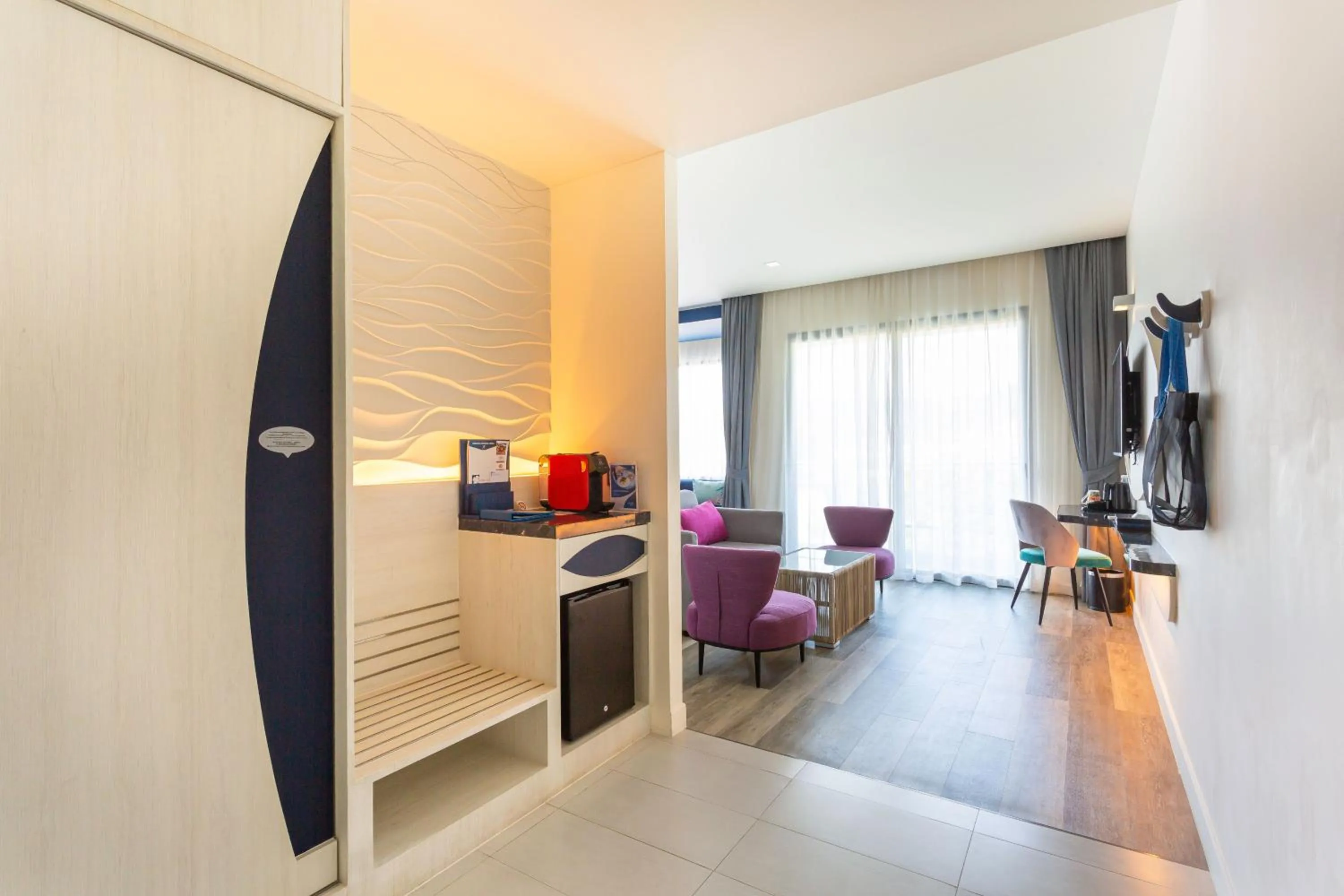 Seating area in Hotel Clover Patong Phuket - SHA Plus