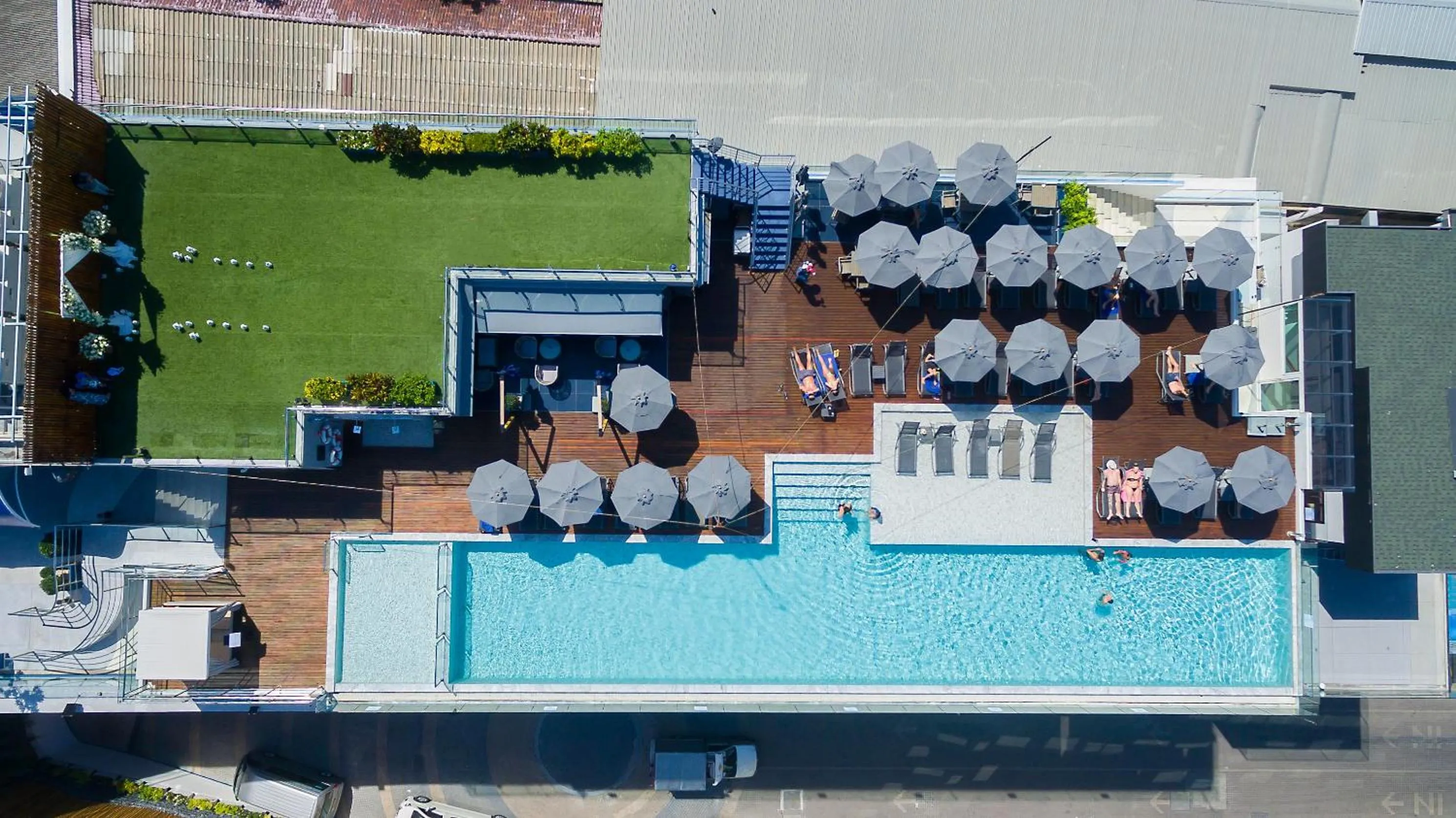 Patio in Hotel Clover Patong Phuket - SHA Plus