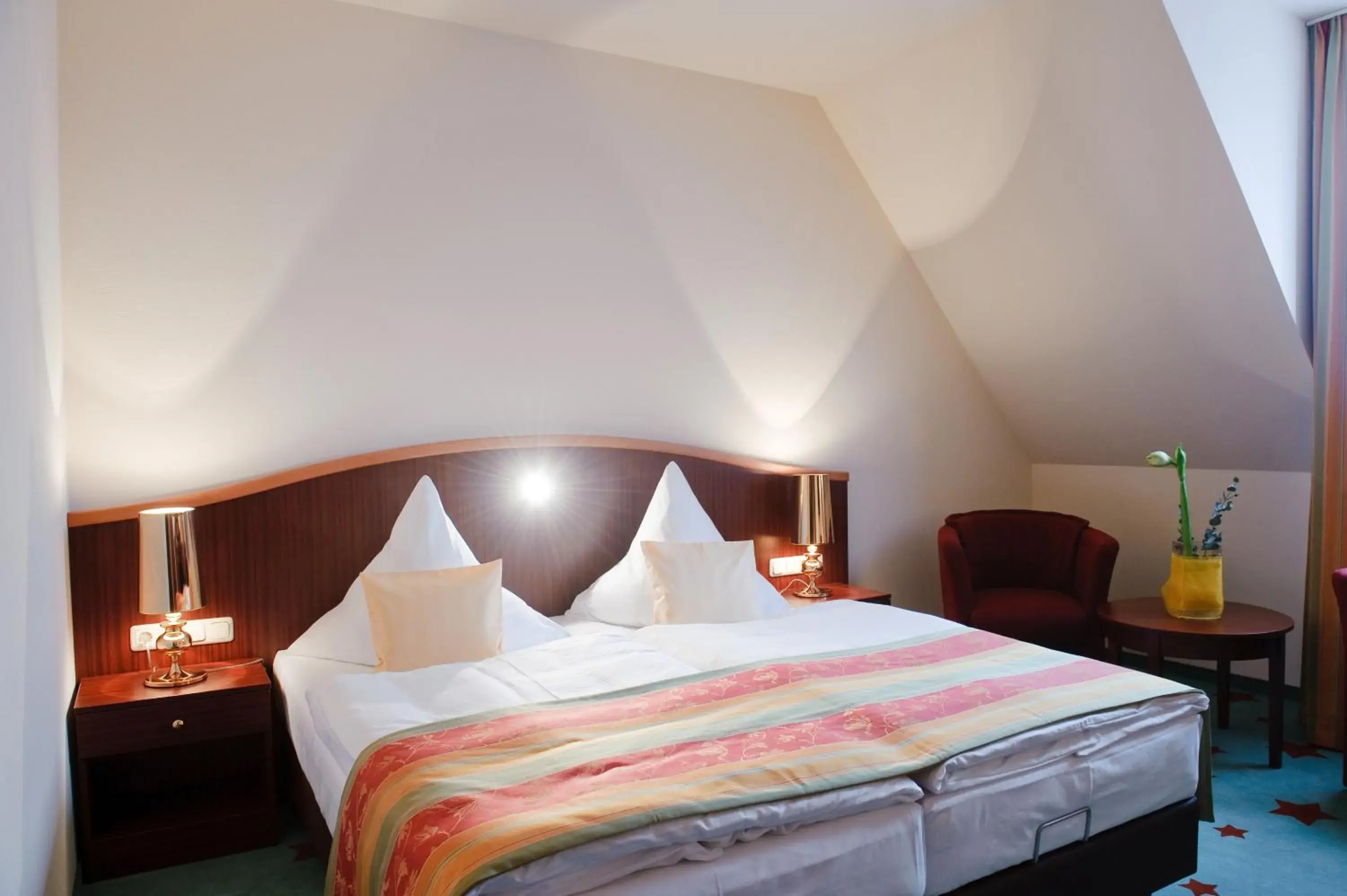 Bed in Stadthotel Stern Bed in Stadthotel Stern