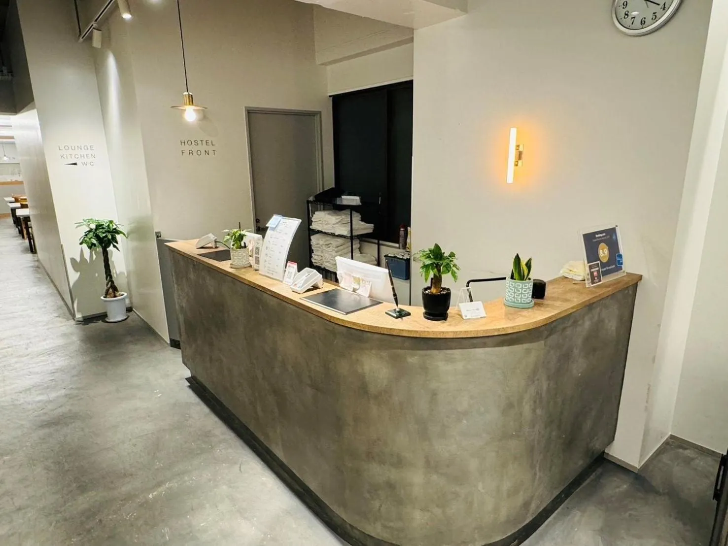 Lobby or reception in White Hostel Shinsaibashi