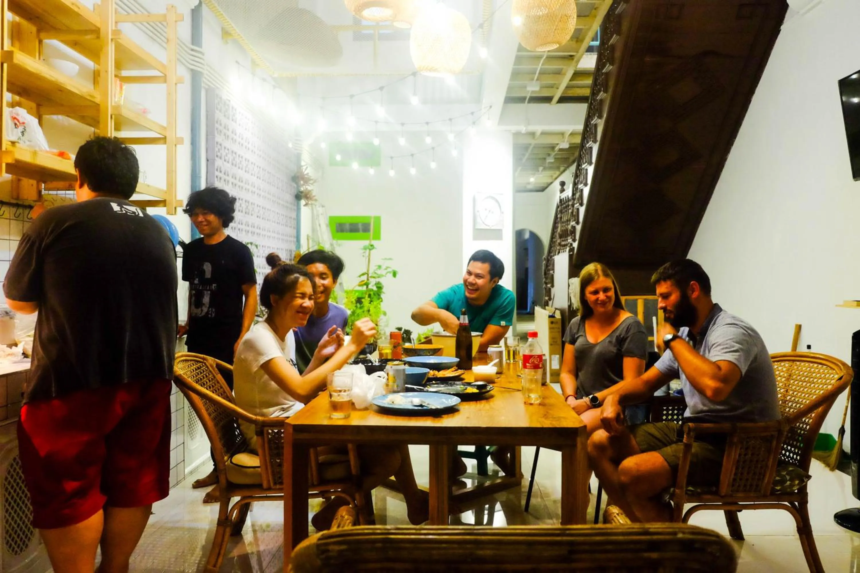 People in Aekkeko hostel