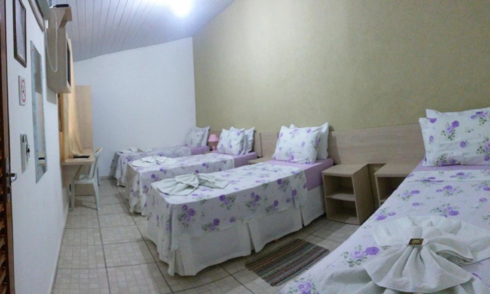 Bed in Pousada Jubaia