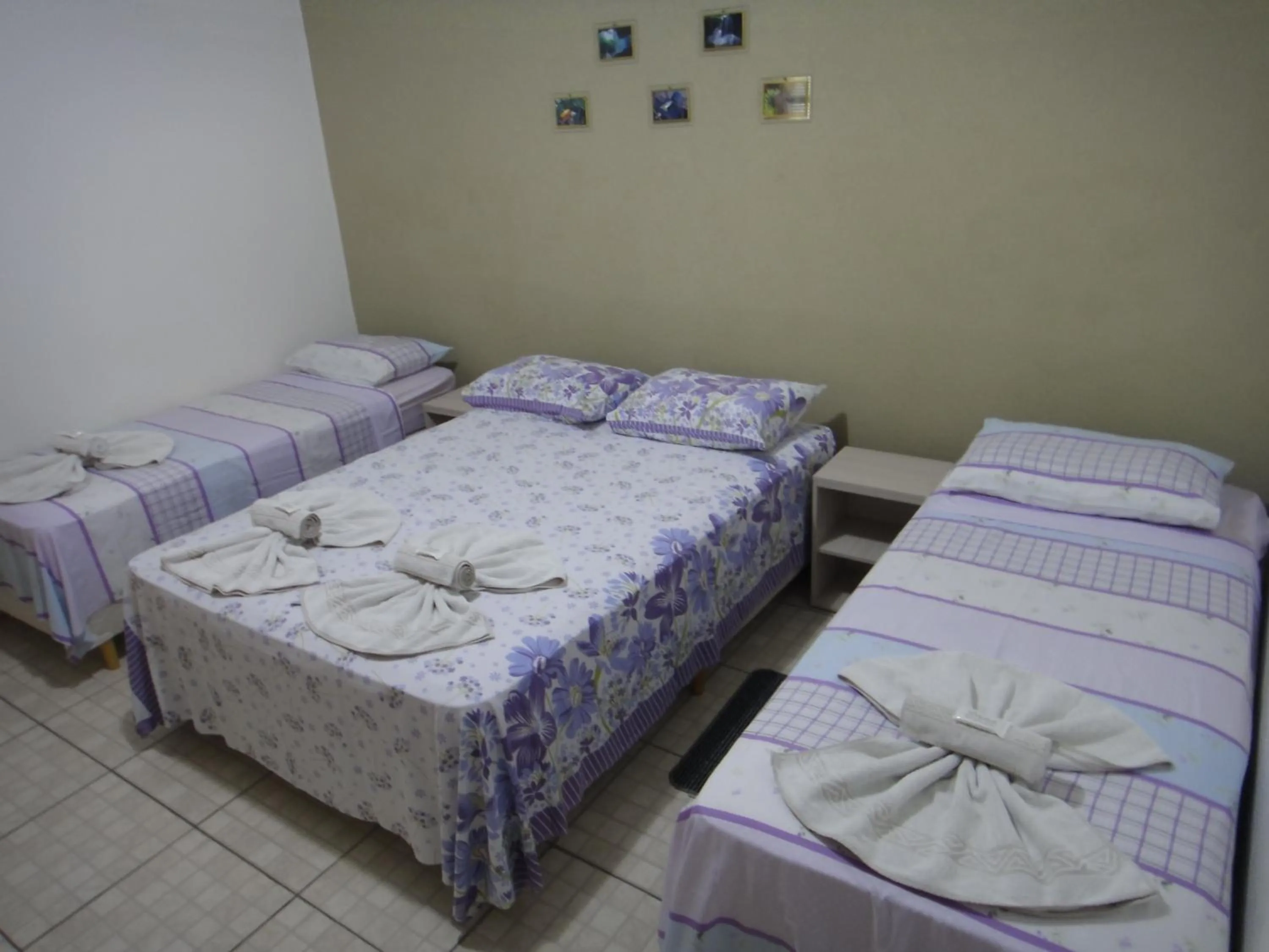 Bed in Pousada Jubaia