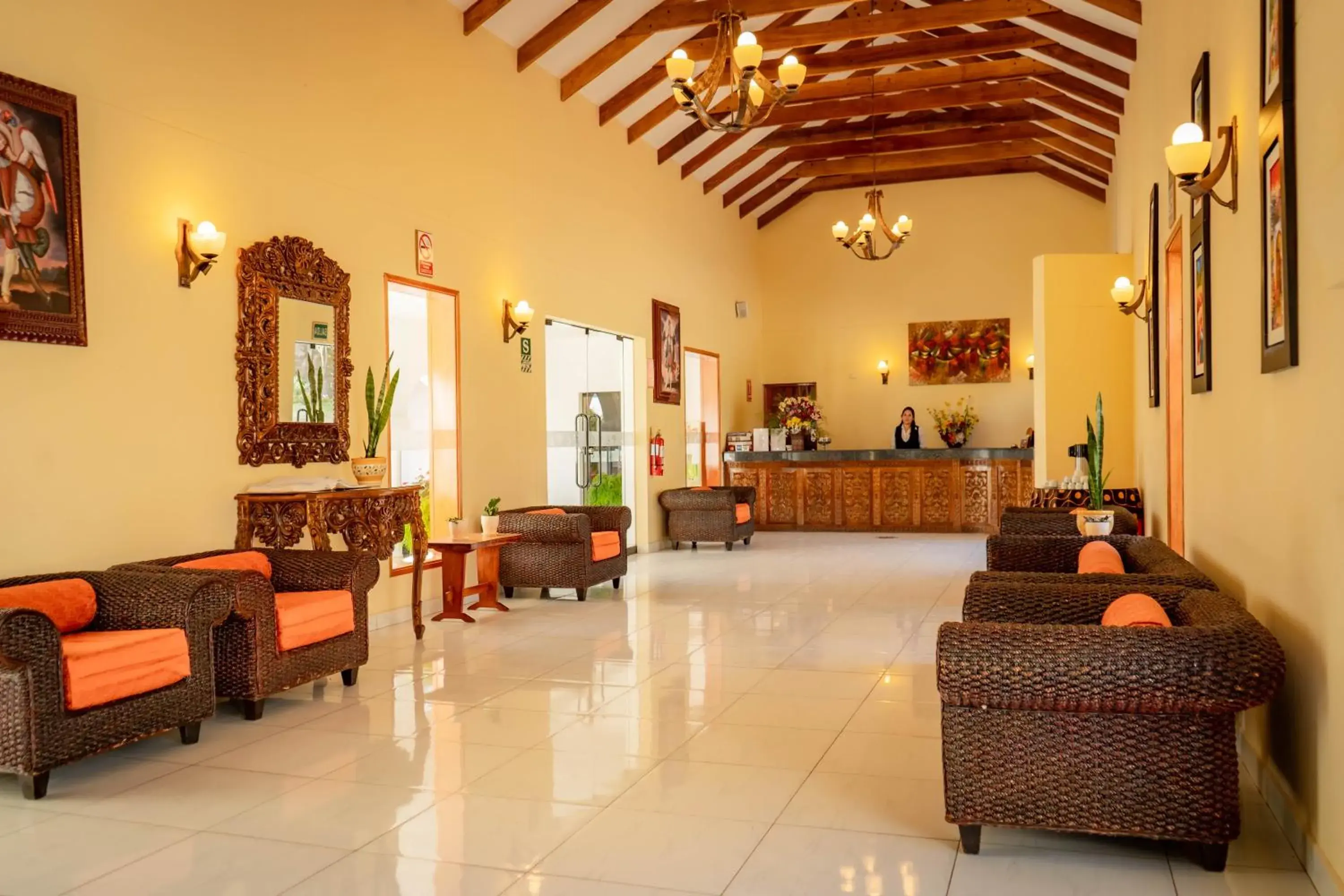 Lobby or reception in Hotel Agustos Urubamba Lobby or reception in Hotel Agustos Urubamba