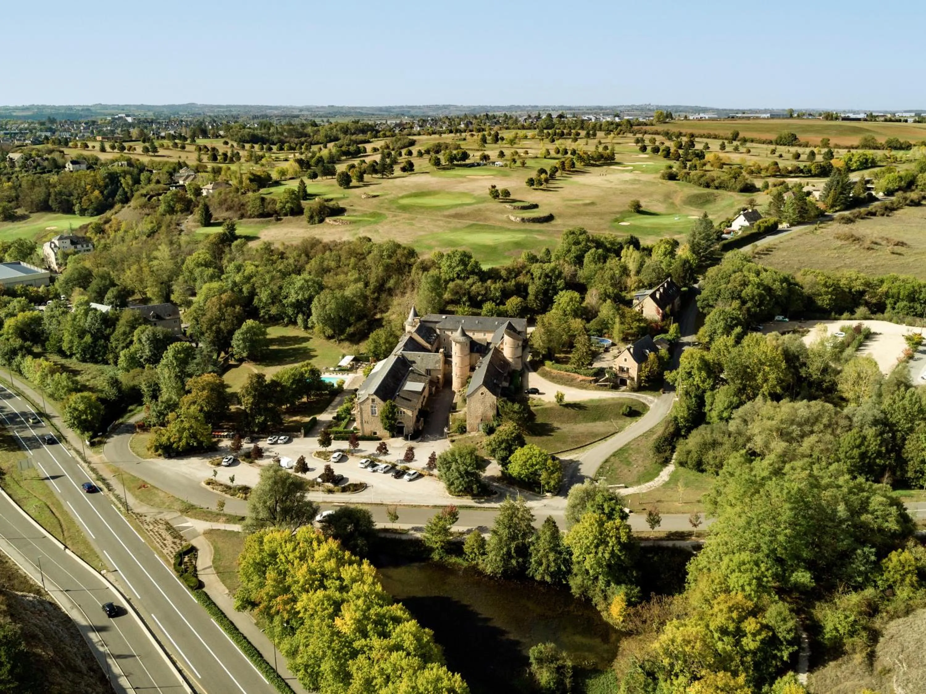 Natural landscape in Château de Fontanges