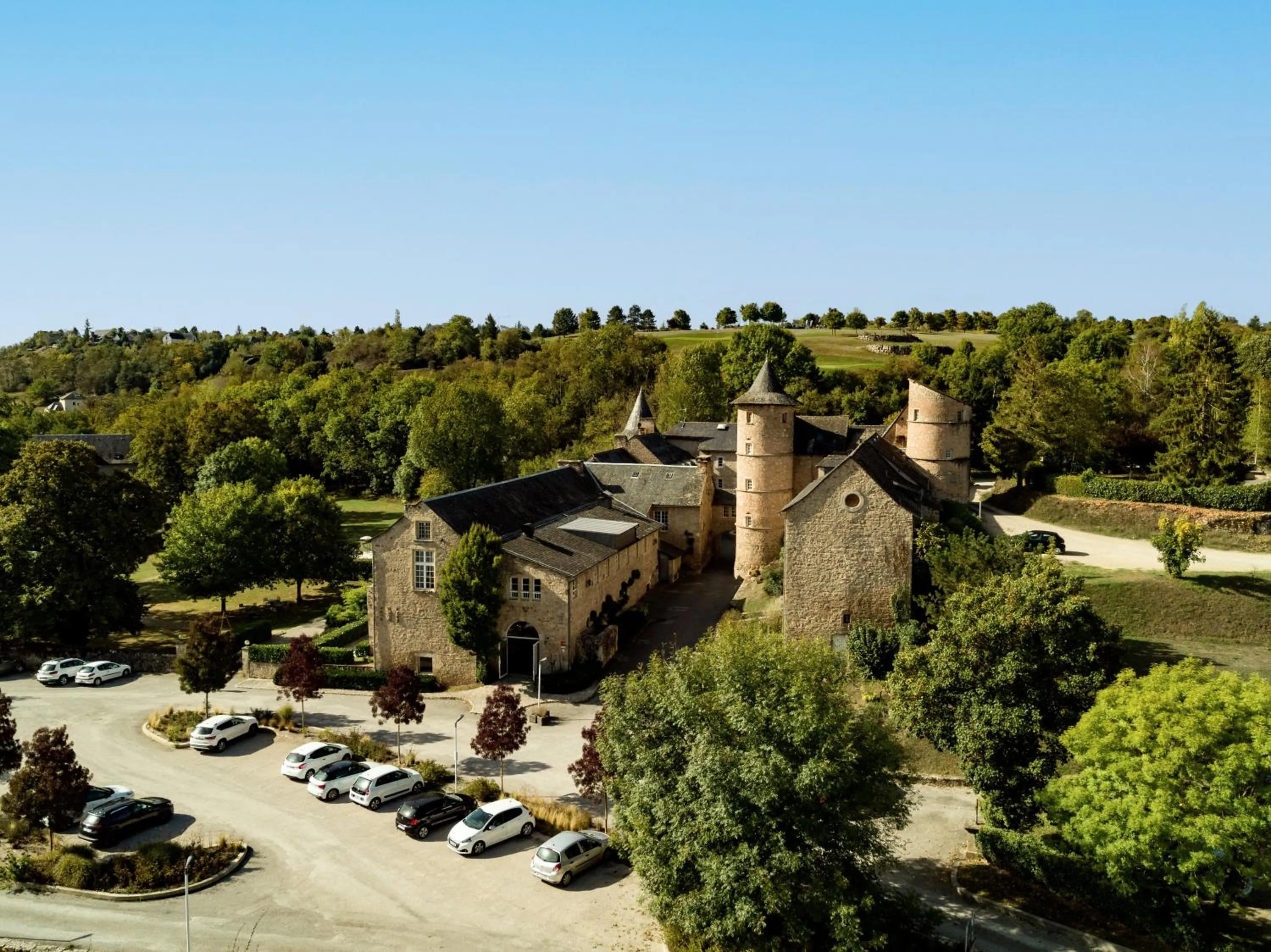 Bird's eye view in Château de Fontanges