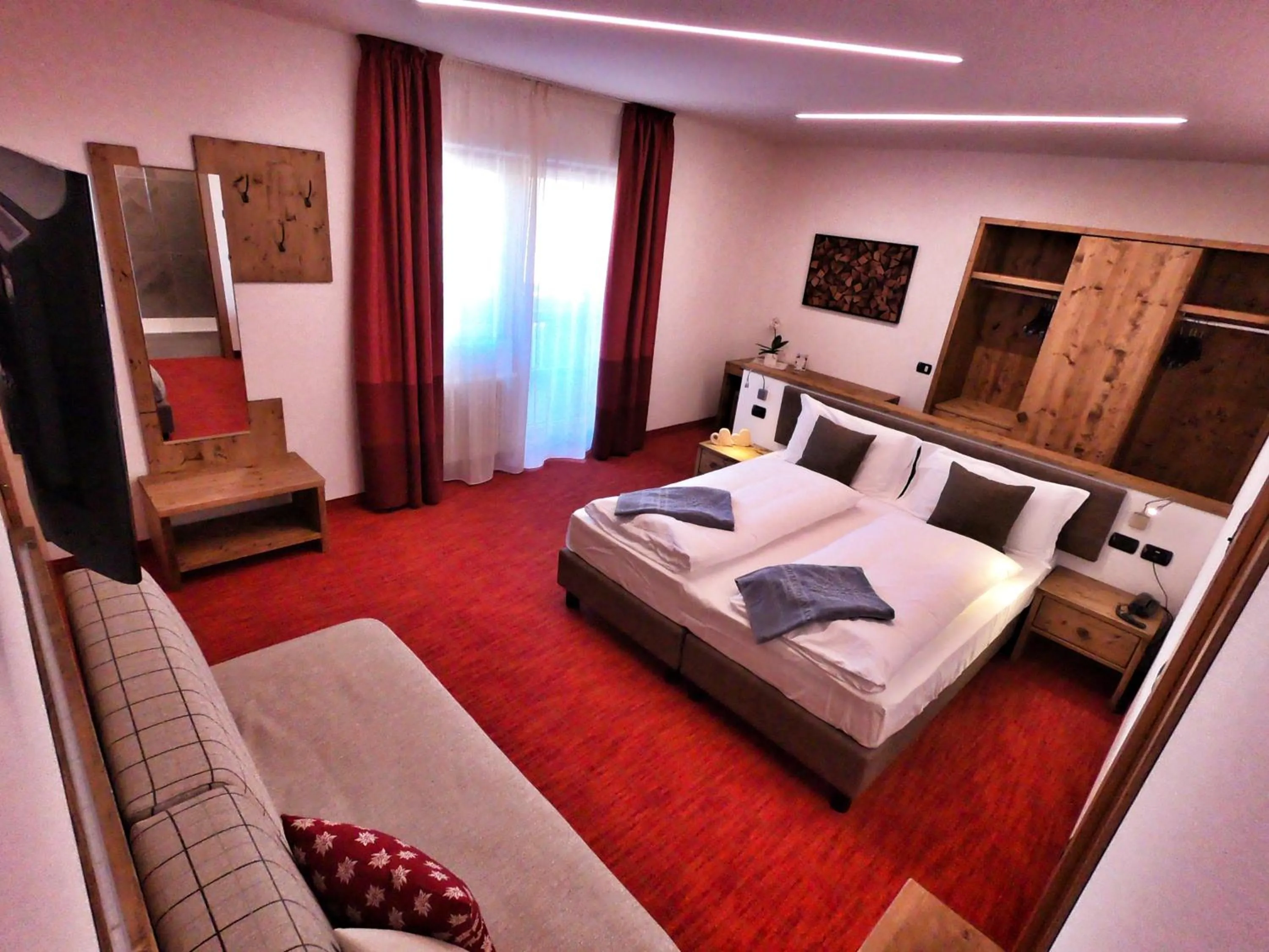 Bed in Hotel Cristallo