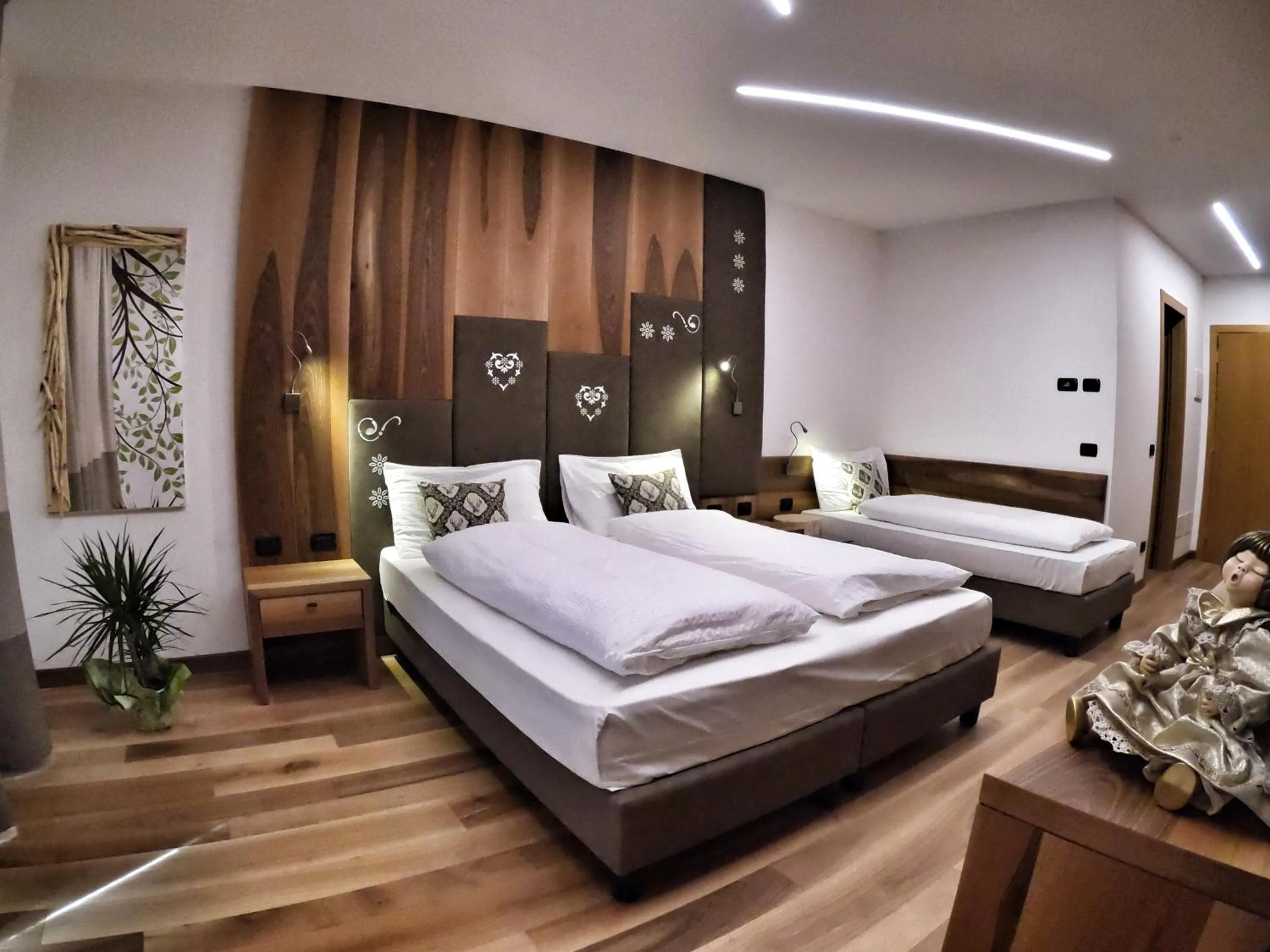 Bed in Hotel Cristallo