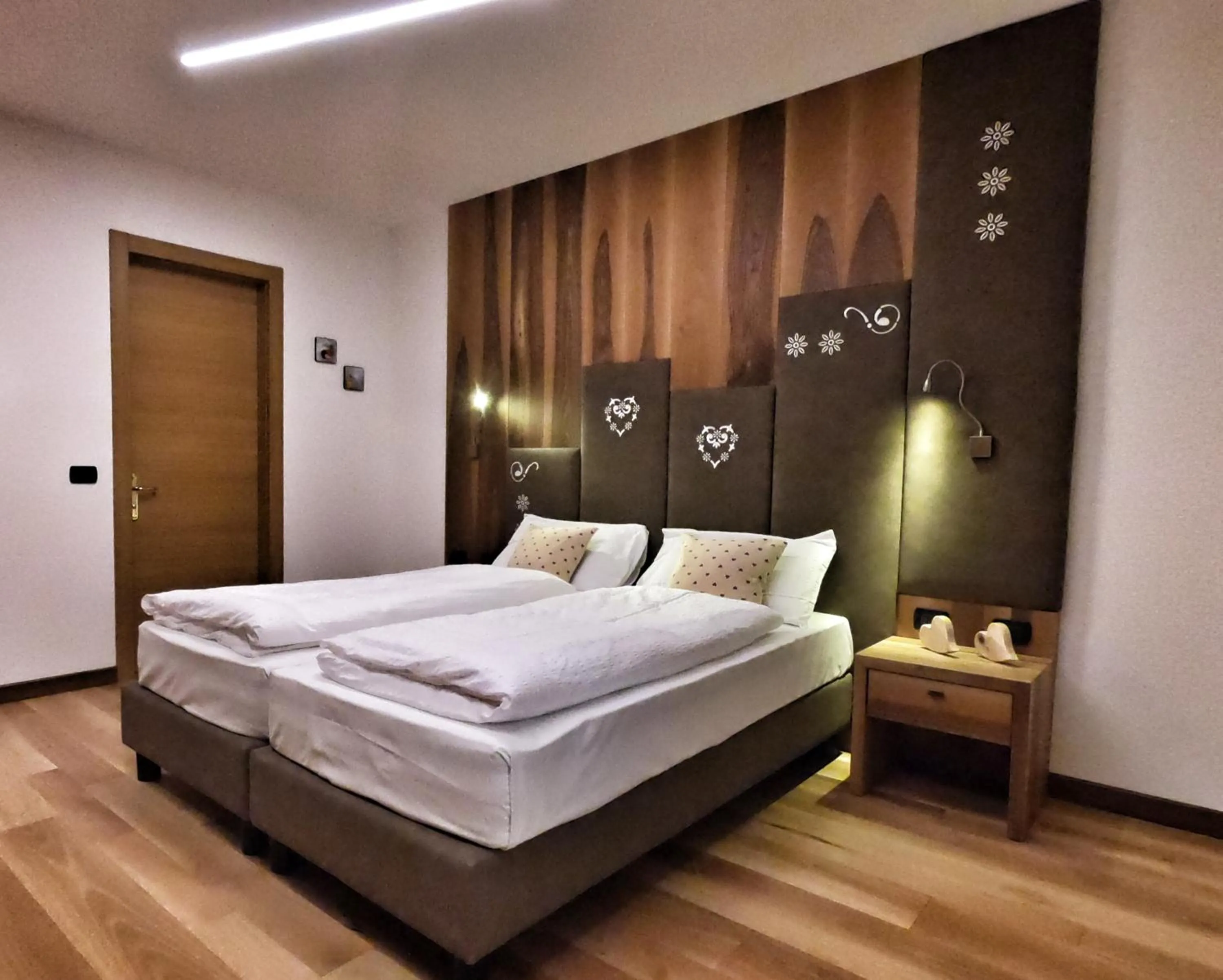 Bed in Hotel Cristallo