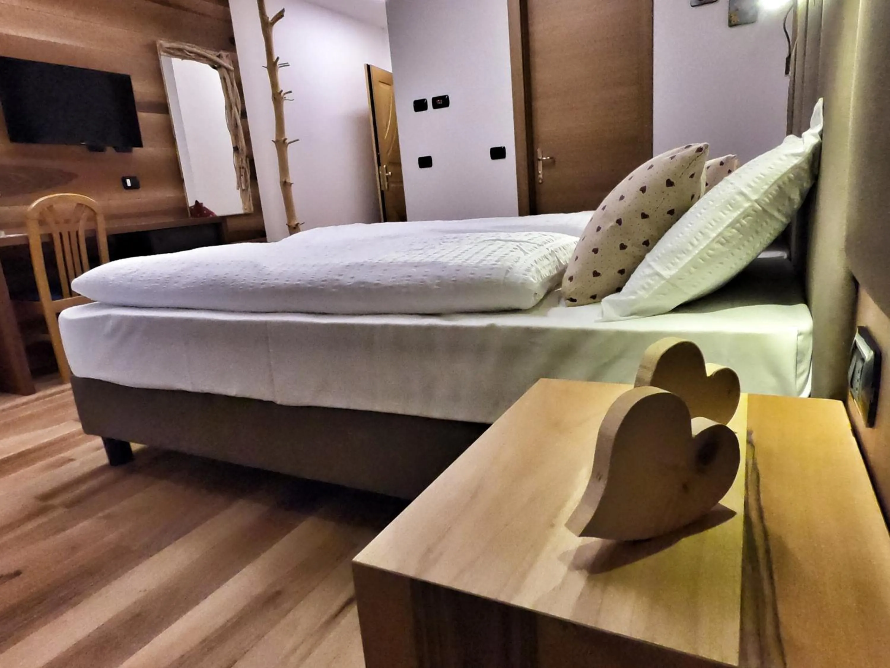 Bed in Hotel Cristallo