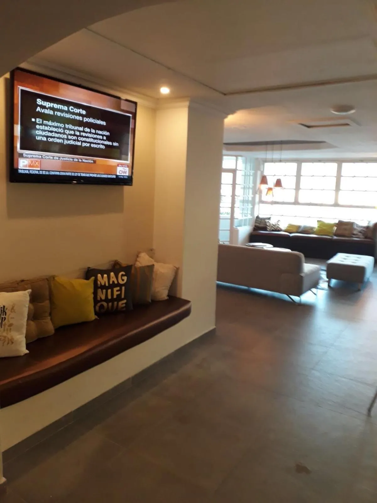 Communal lounge/ TV room in San Marco Hotel Curacao & Casino